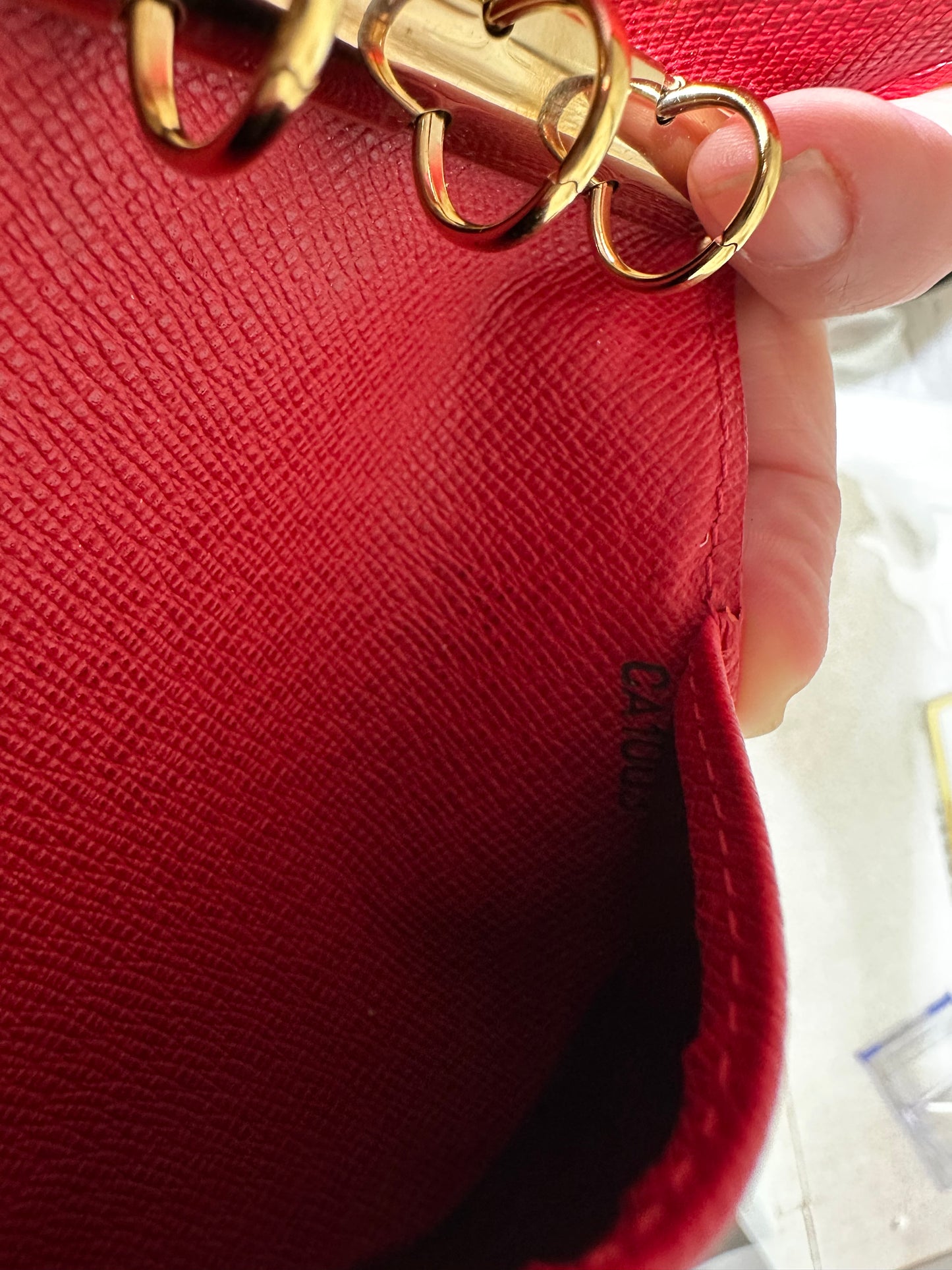 Louis Vuitton Red Epi Leather Agenda/Notebook