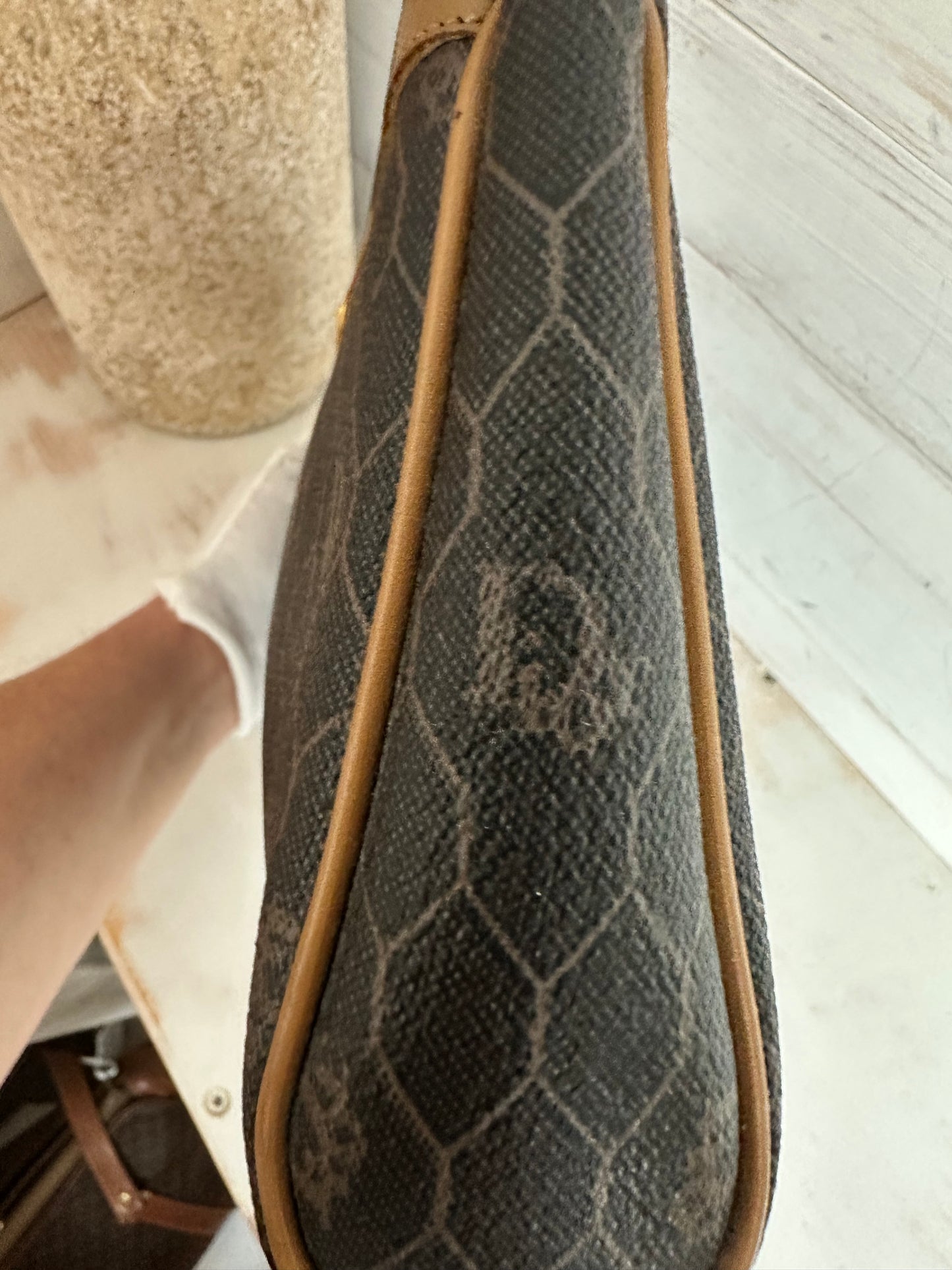 Christian Dior Black Honeycomb Second Bag