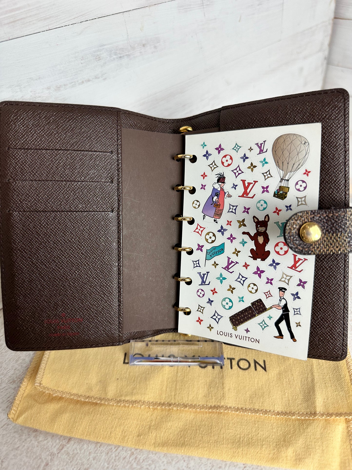 Louis Vuitton Damier Ebene Agenda PM