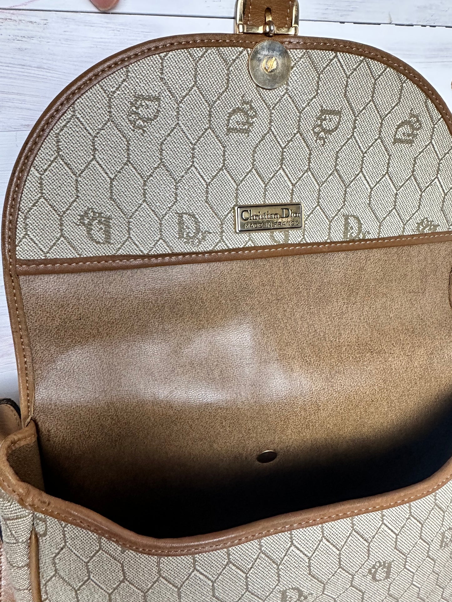 Christian Dior Vintage Honeycomb Logo Crossbody/Handbag