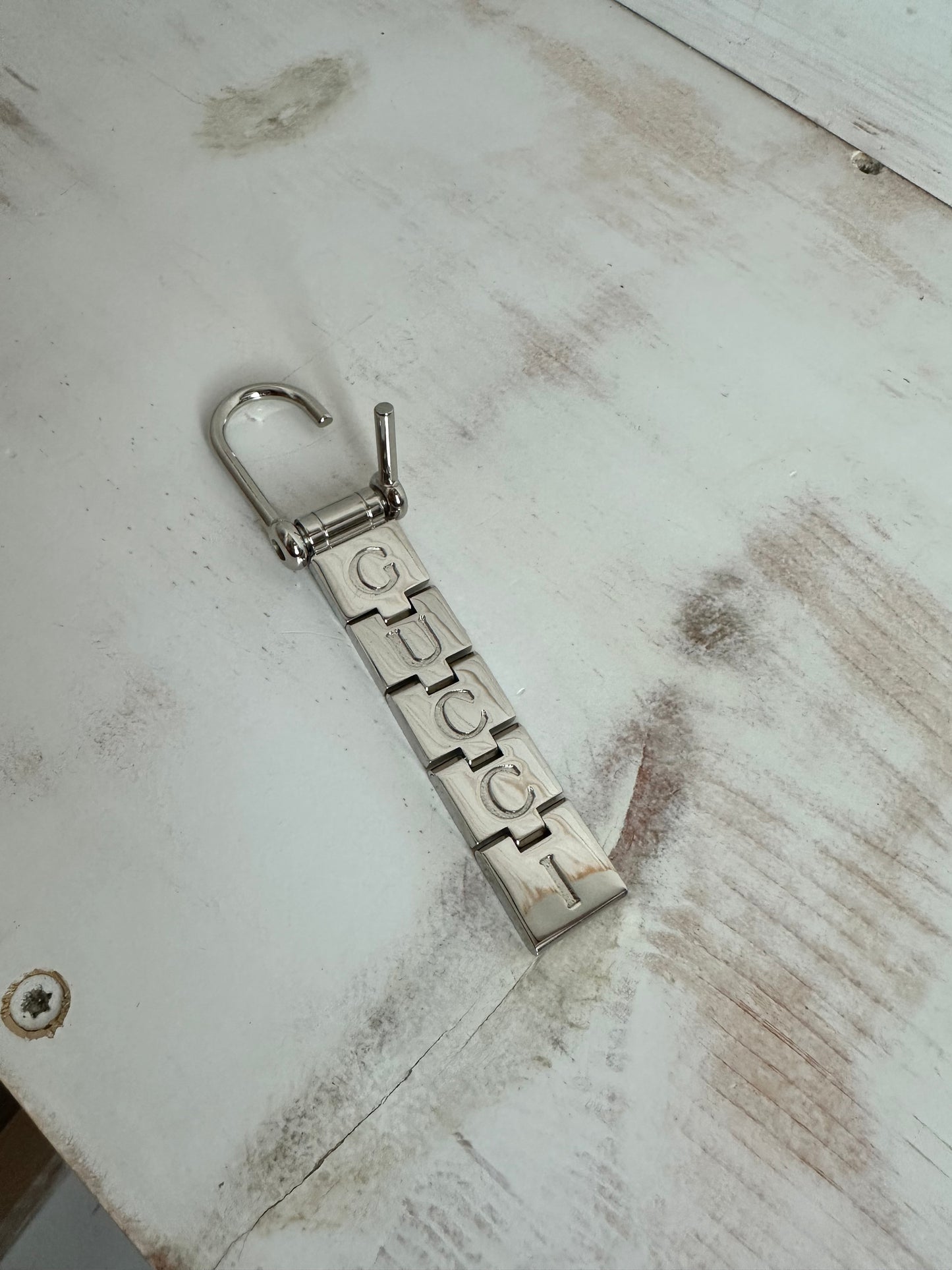 Gucci Silver Keychain/Bag Charm