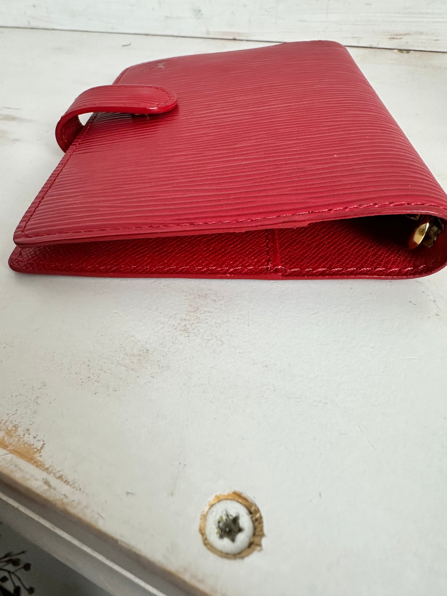 Louis Vuitton Red Epi Leather Agenda/Notebook