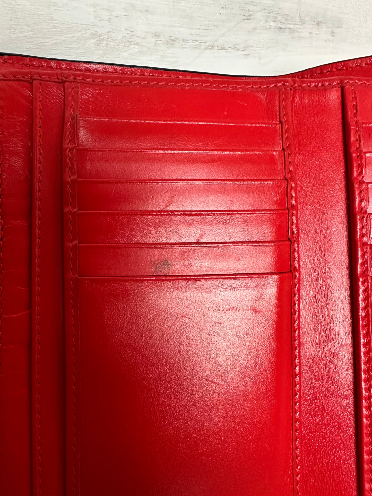 Christian Louboutin Calfskin RubyLou Trifold Wallet Black