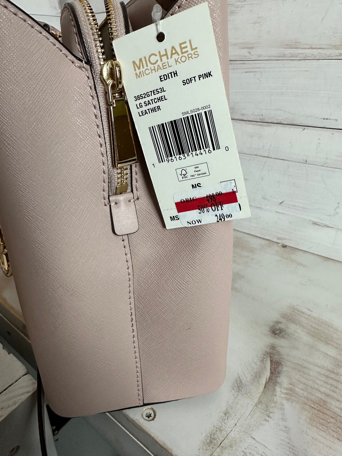 Michael Kors NWT Edith, Soft Pink Handbag/Crossbody