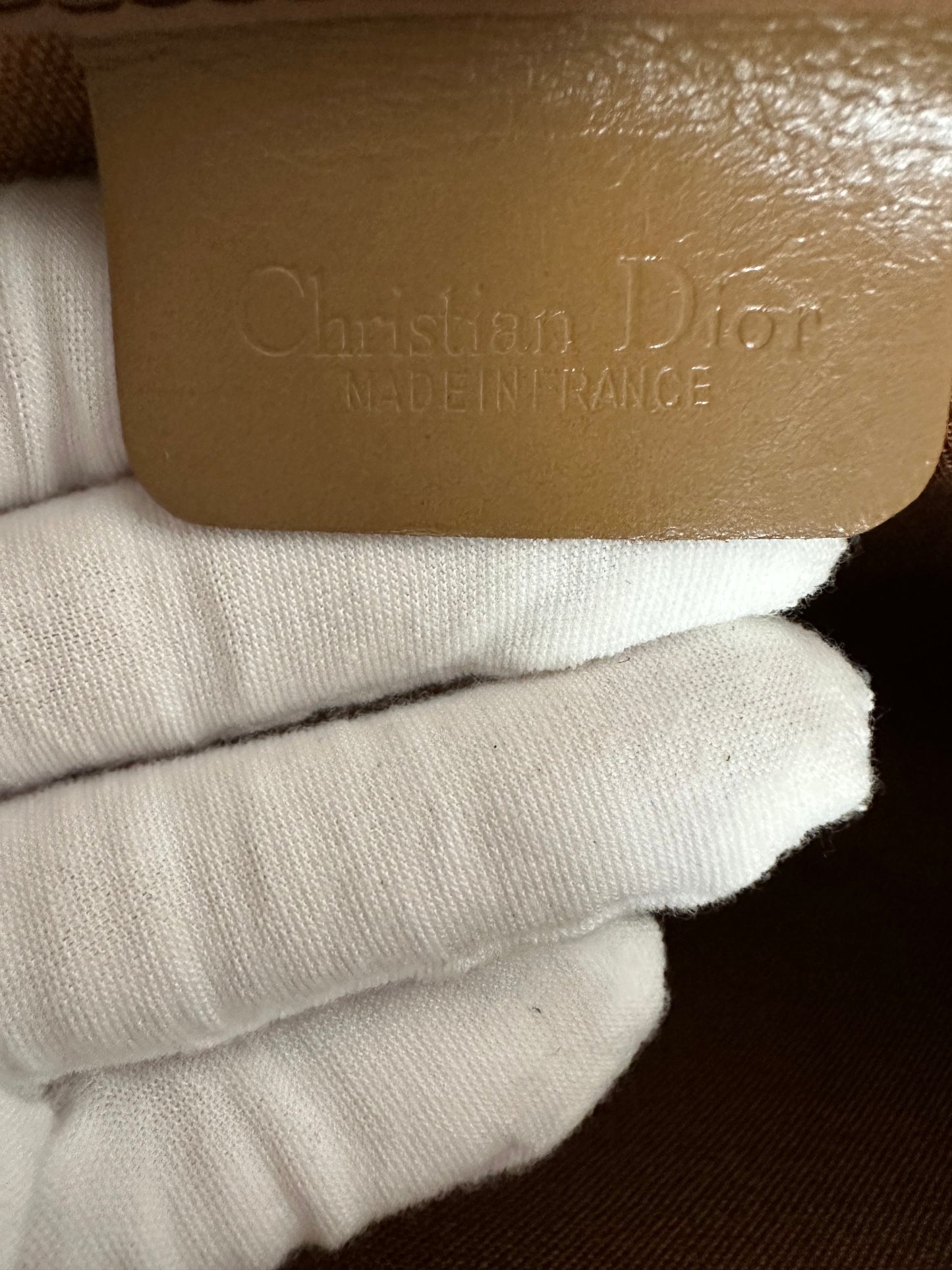 Christian Dior Black Honeycomb Second Bag