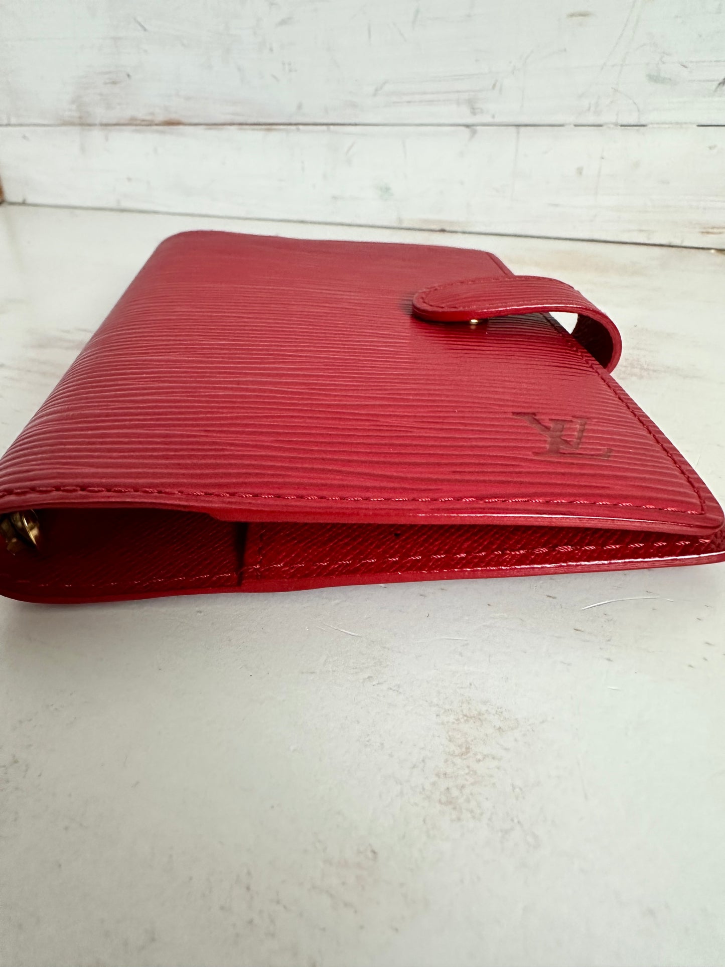 Louis Vuitton Red Epi Leather Agenda/Notebook