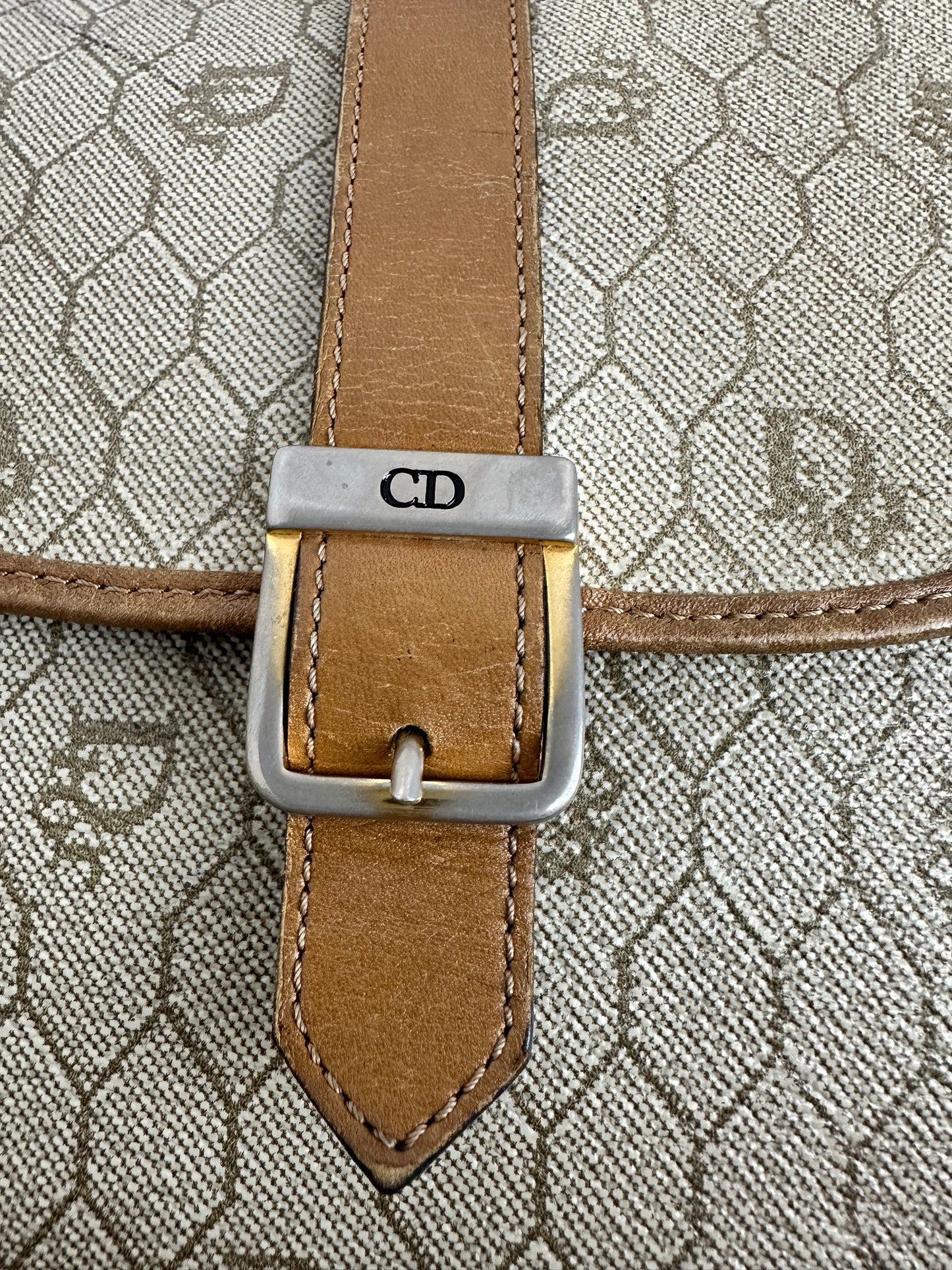 Christian Dior Vintage Honeycomb Logo Crossbody/Handbag