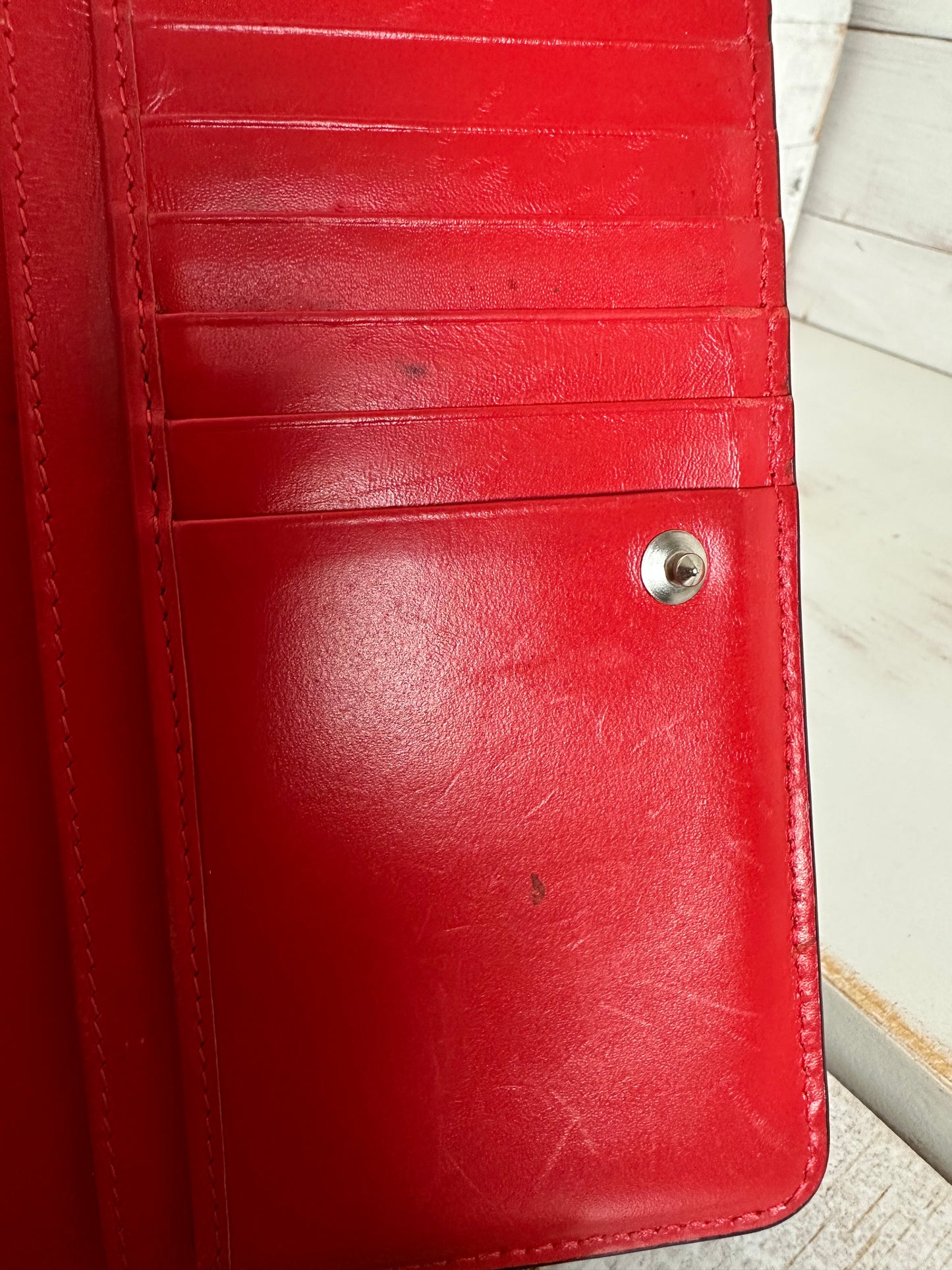 Christian Louboutin Calfskin RubyLou Trifold Wallet Black