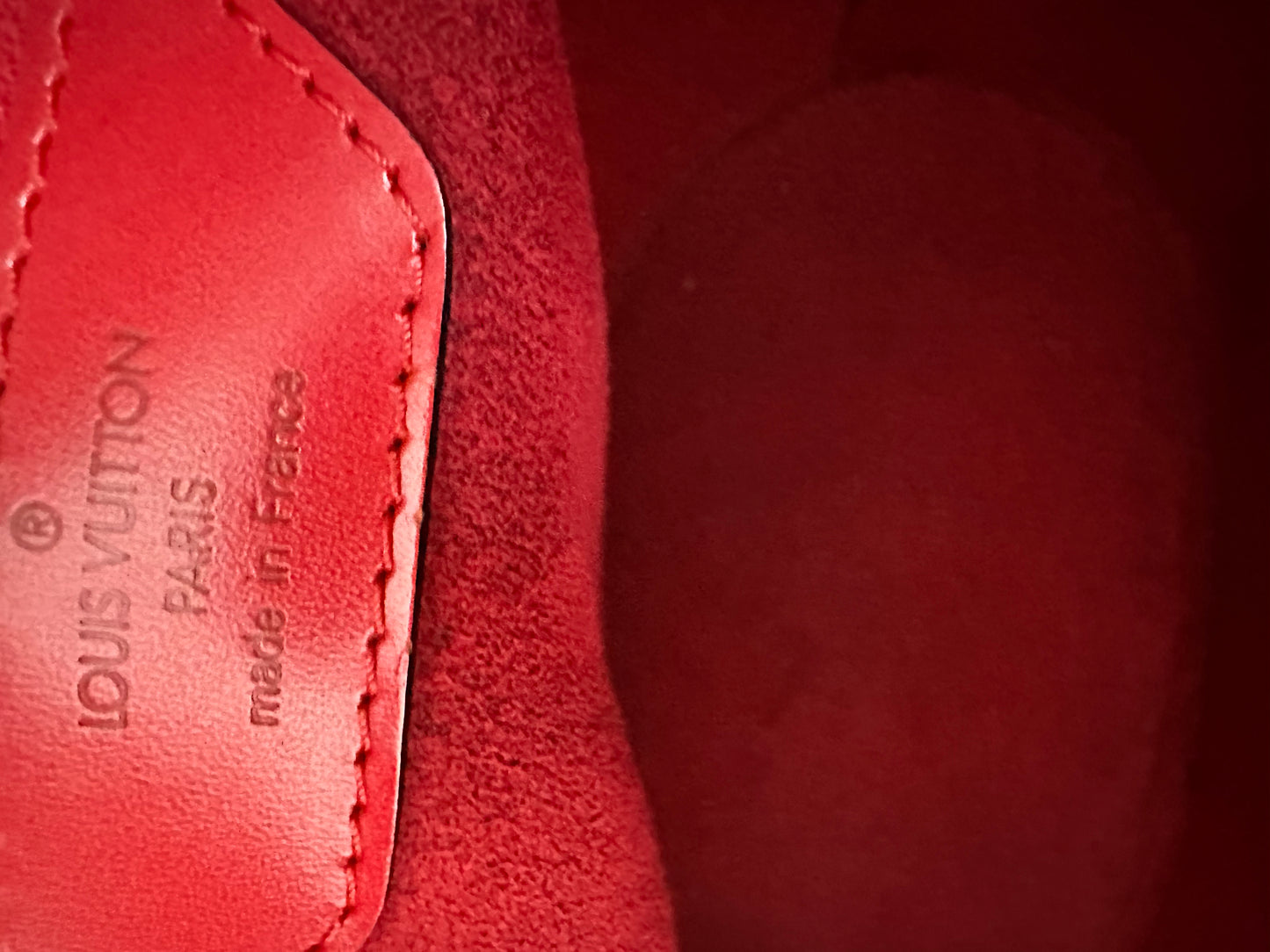 Louis Vuitton Red Epi St. Jacques