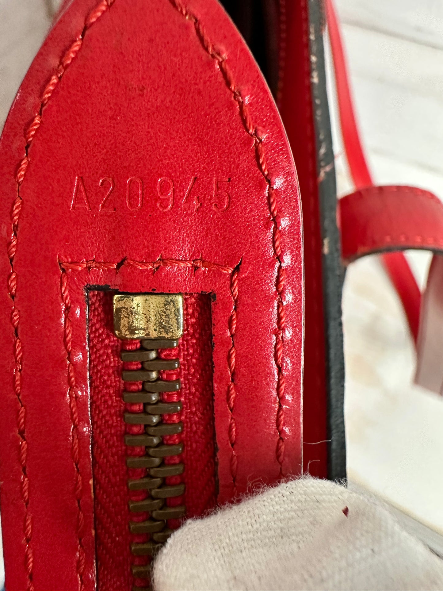 Louis Vuitton Red Epi St. Jacques