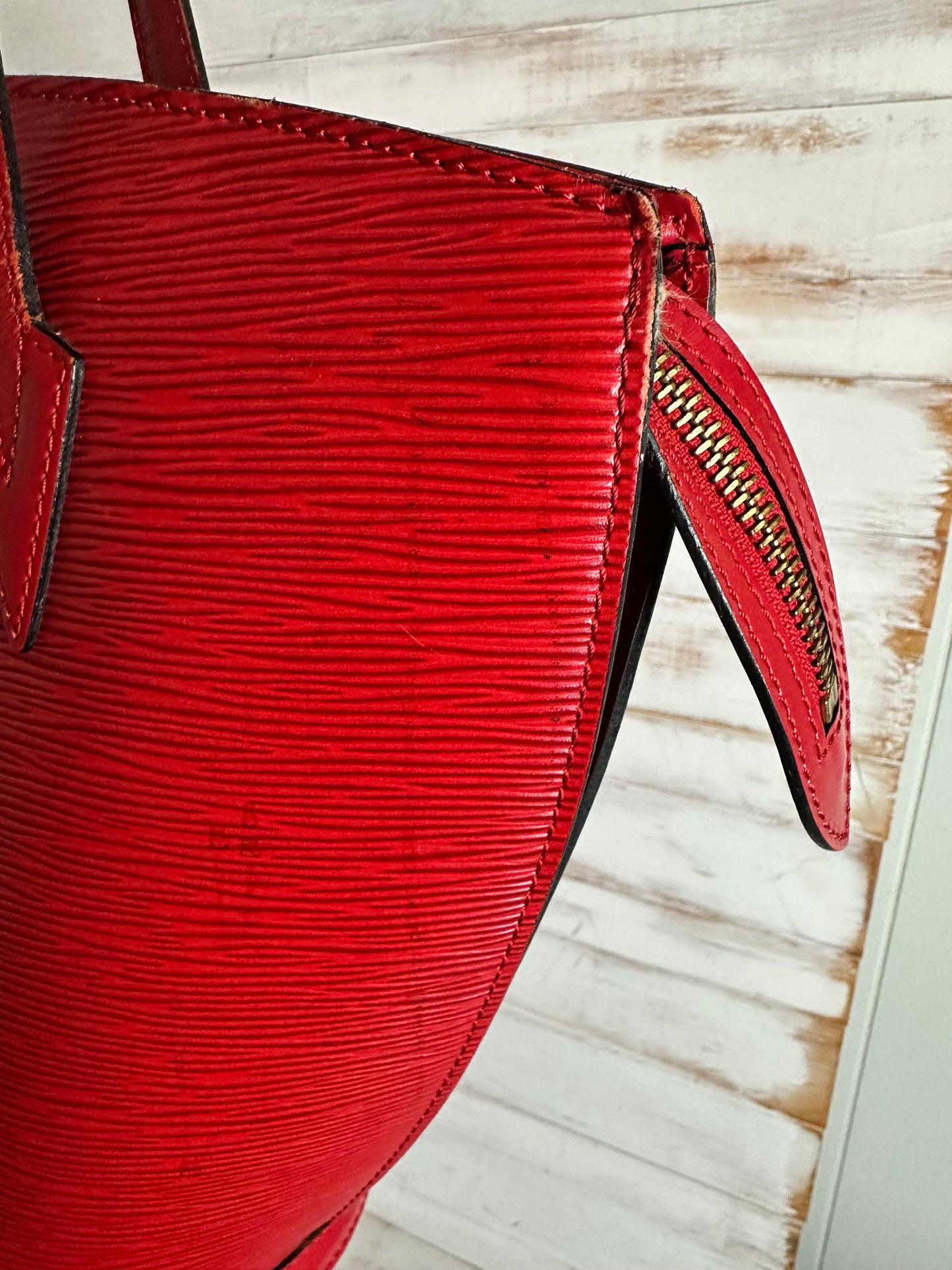 Louis Vuitton Red Epi St. Jacques