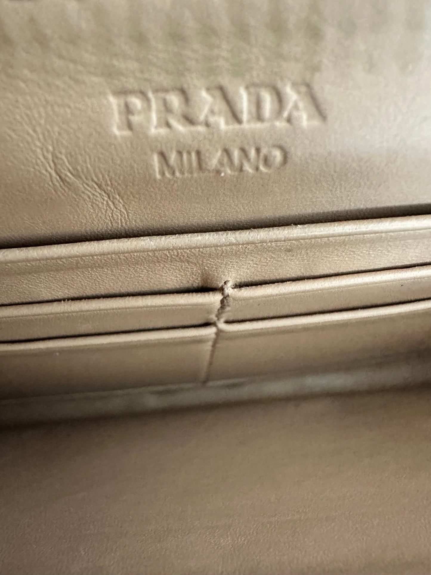 Prada RARE Red Studded Long Wallet