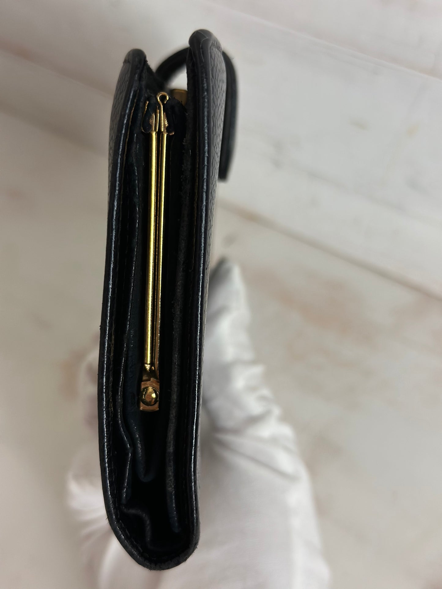Chanel Caviar Black Leather CC French Long Wallet