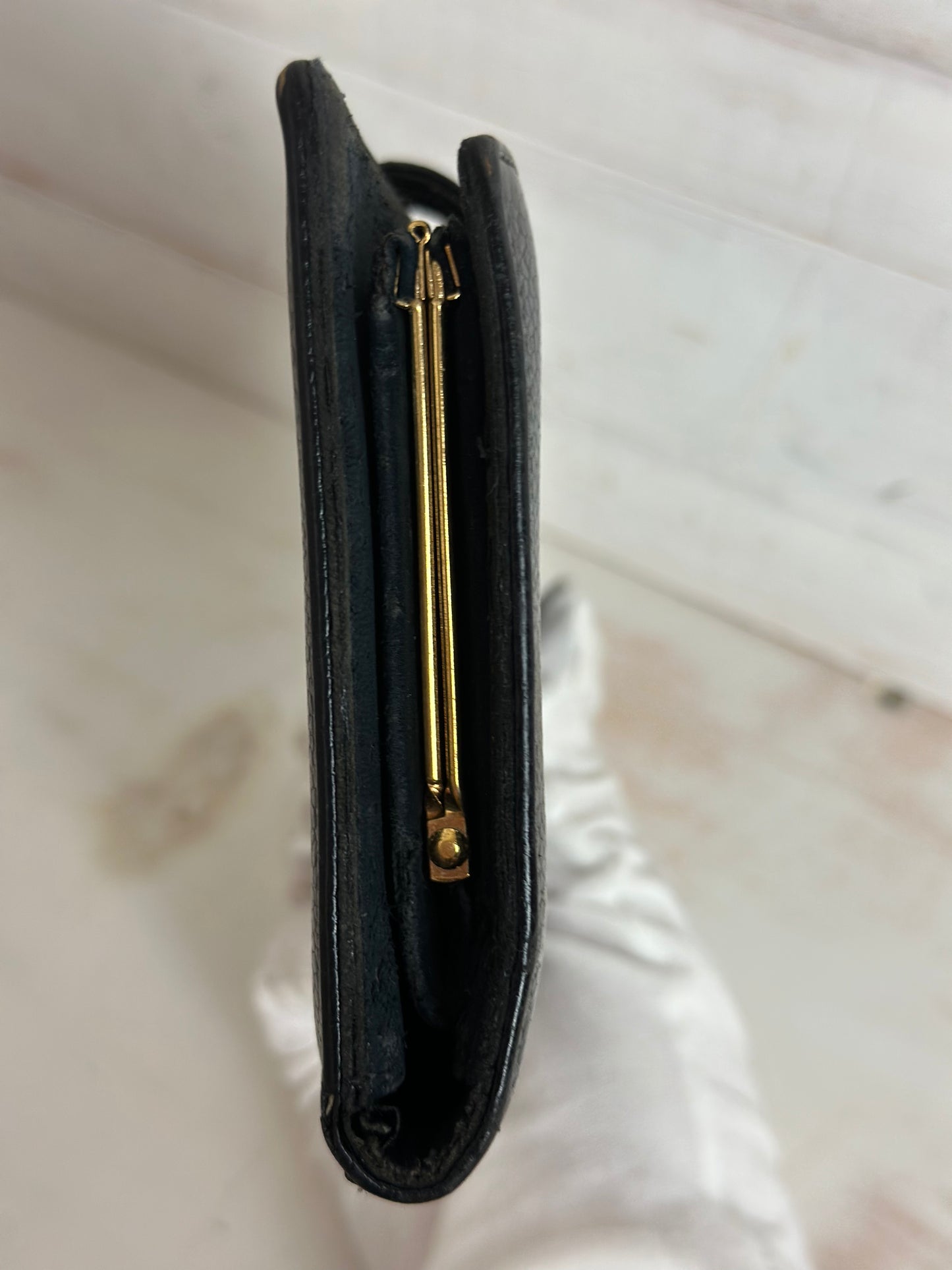 Chanel Caviar Black Leather CC French Long Wallet