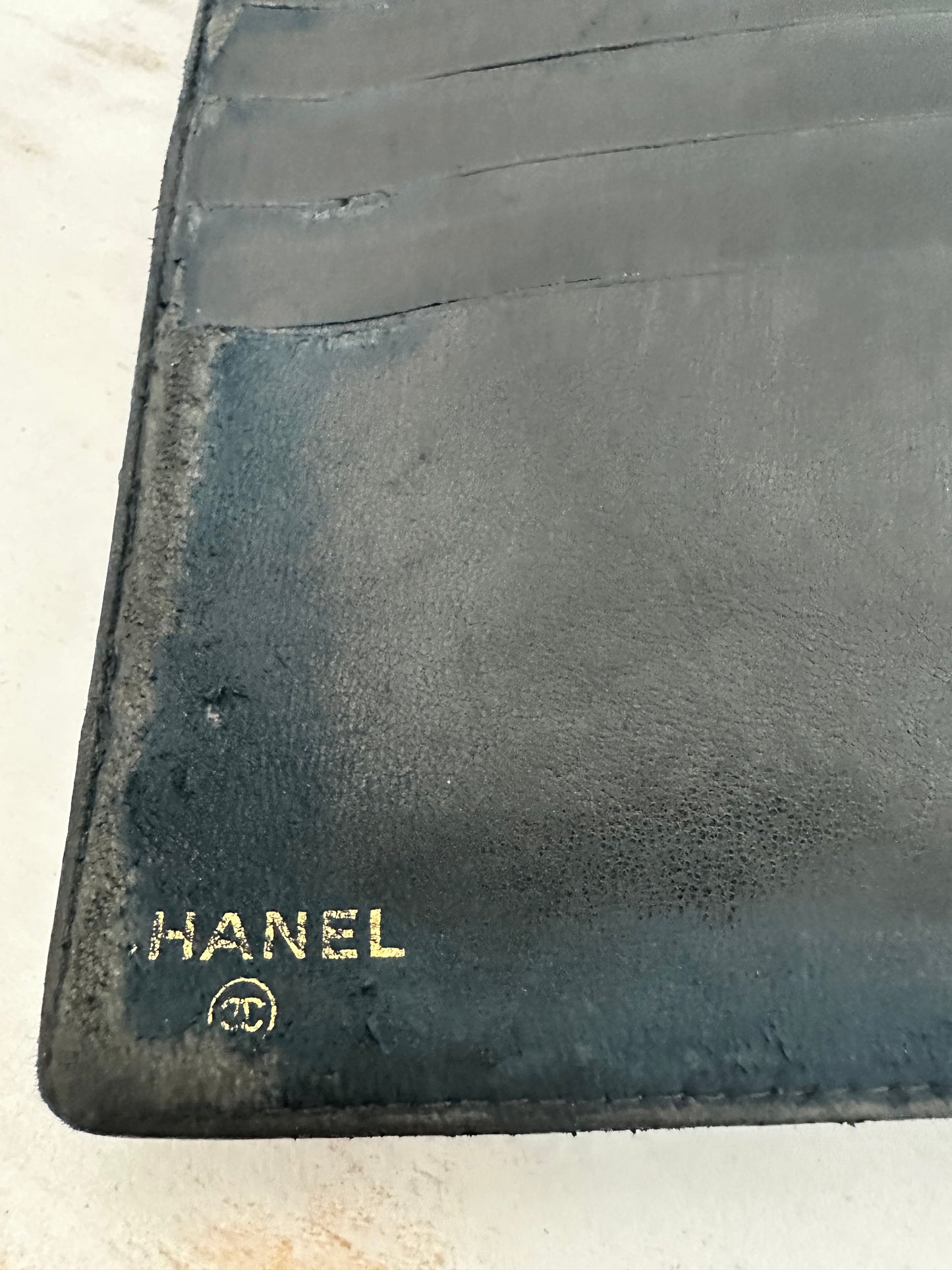 Chanel Caviar Black Leather CC French Long Wallet