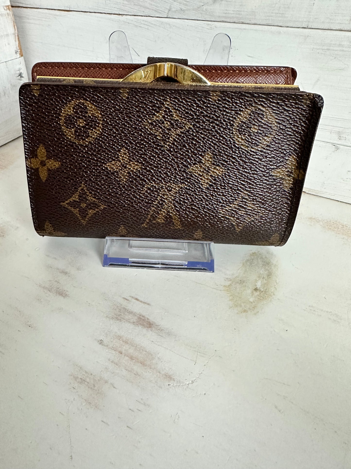 Louis Vuitton Monogram French Kiss Lock Wallet