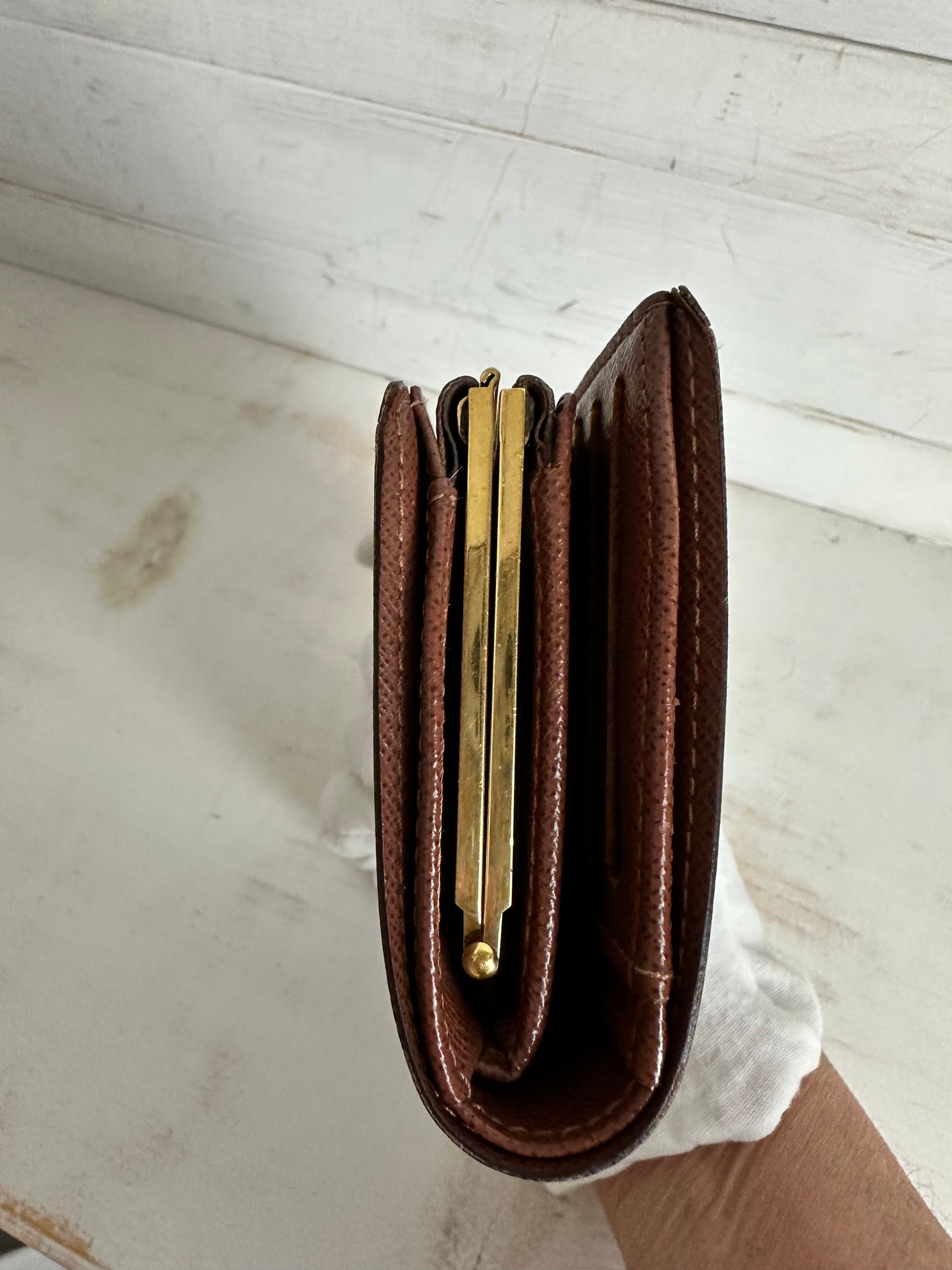 Louis Vuitton Monogram French Kiss Lock Wallet