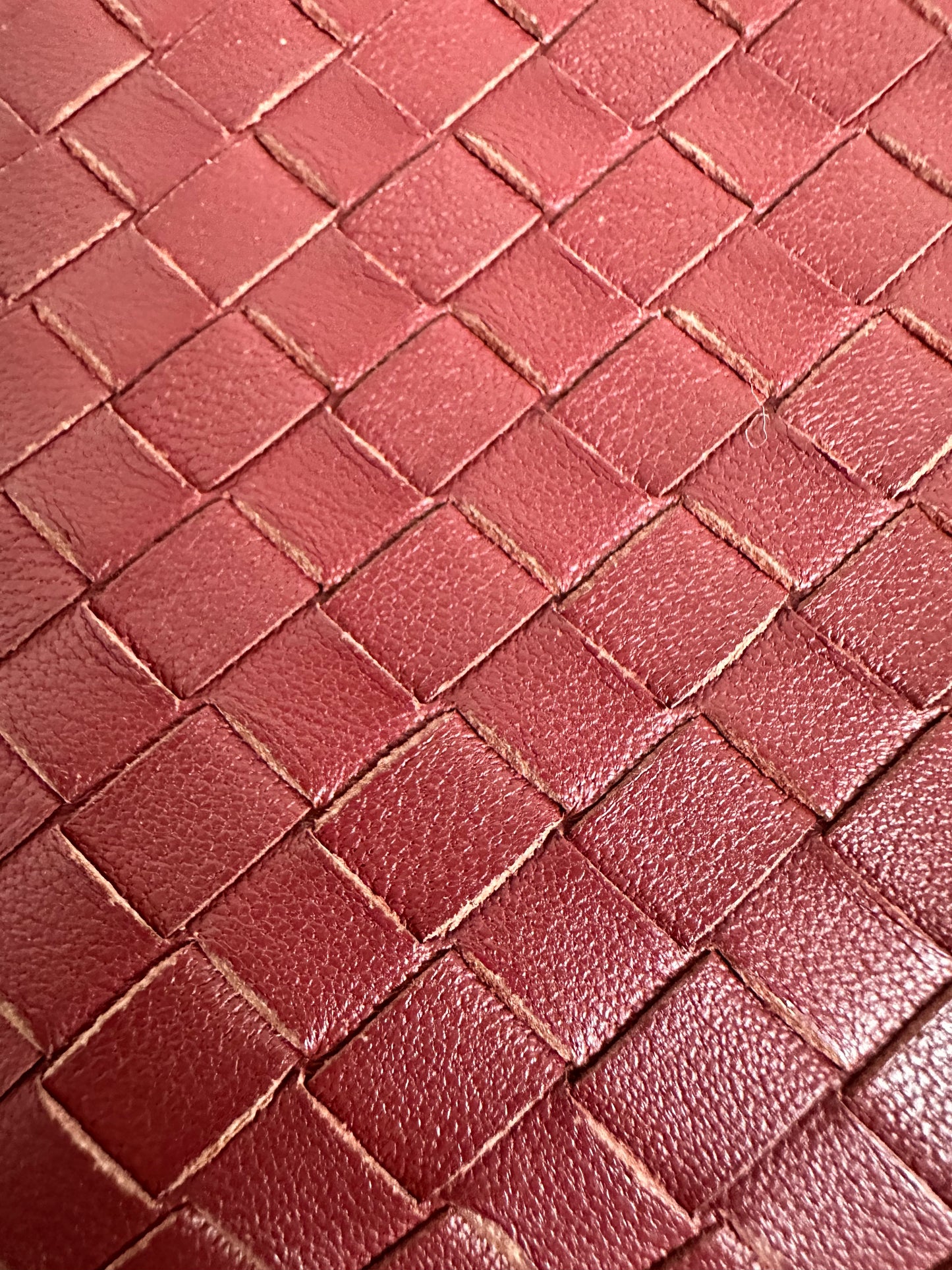 Bottega Veneta Brick Red Brown Zip Around Wallet