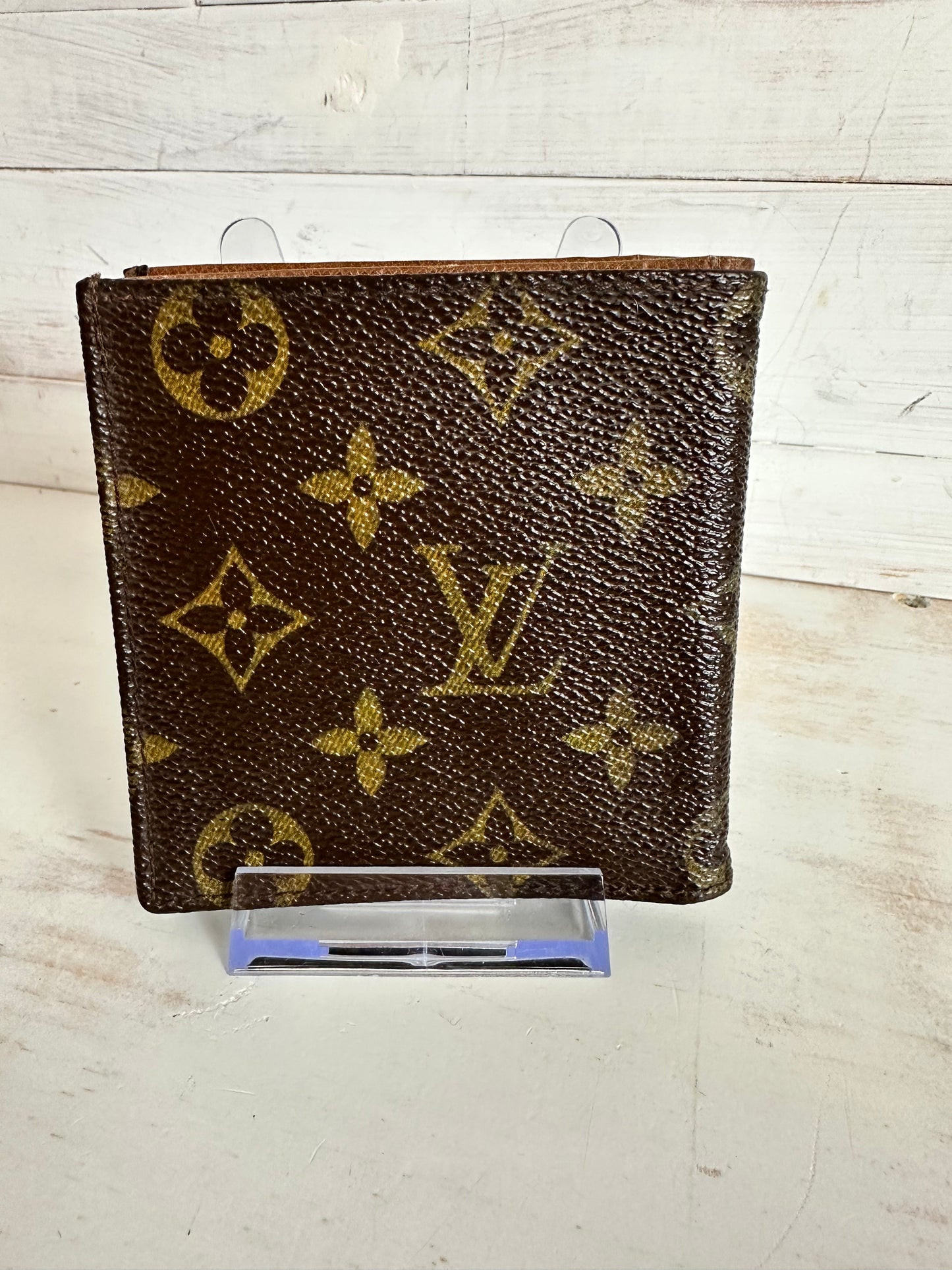 Louis Vuitton VINTAGE Monogram Porte-Billet Bleu Compact Wallet