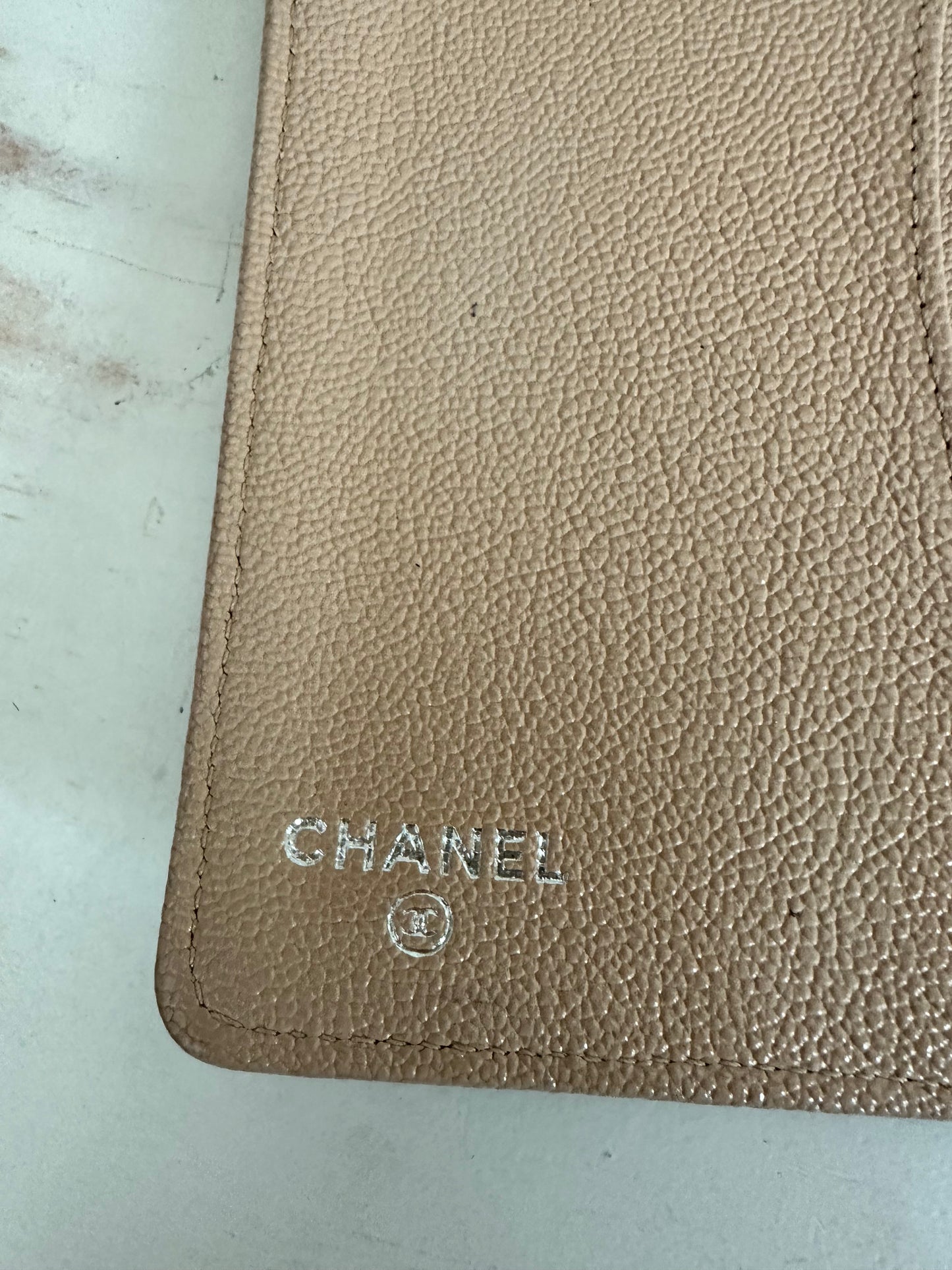 Chanel Matelasse Agenda PM Black/Tan Calfskin Leather