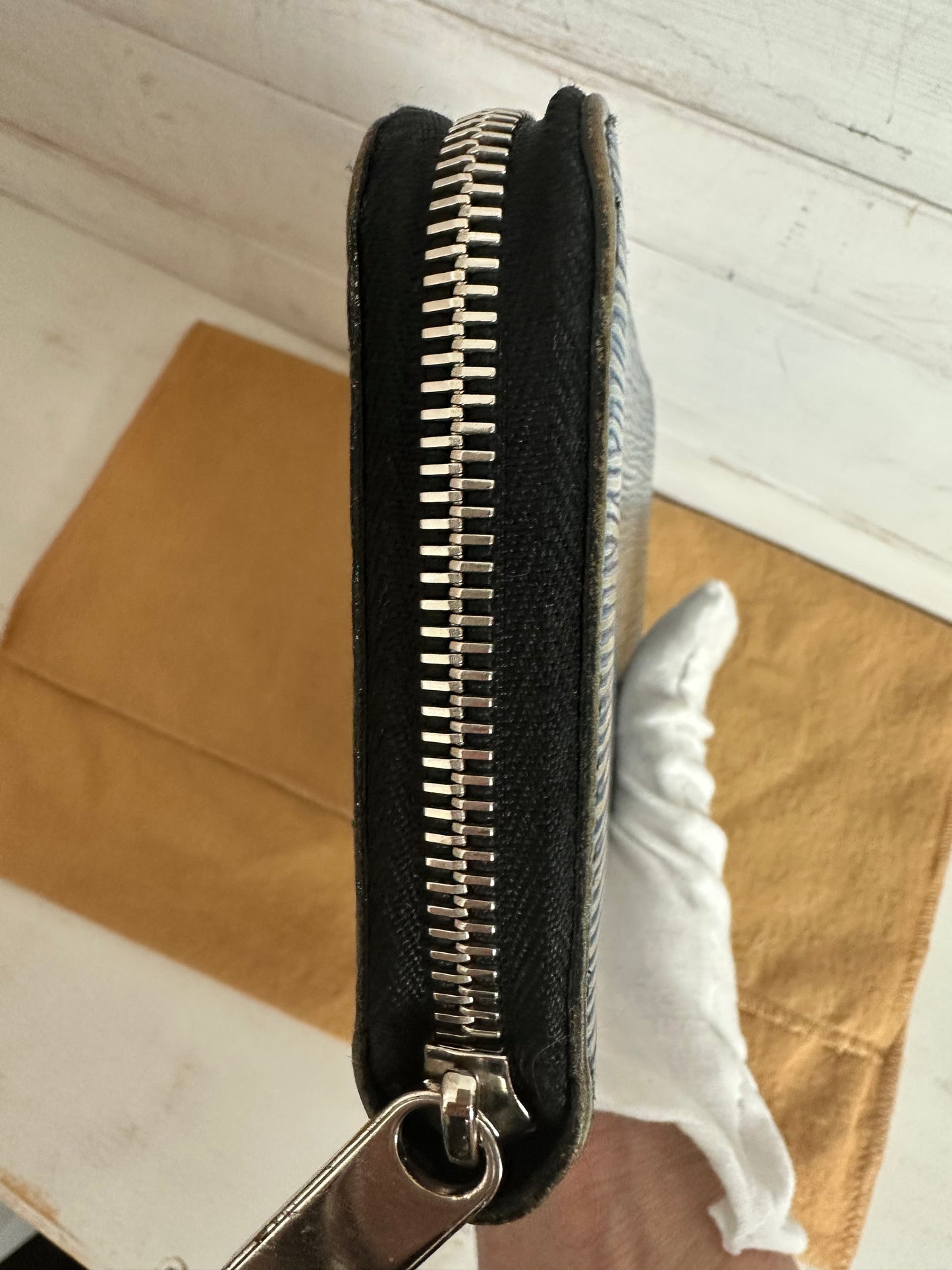Louis Vuitton Epi Denim Zip-Around Wallet