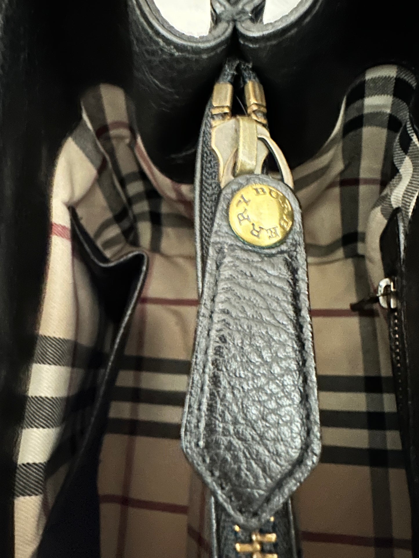 Burberry Black Leather Handbag