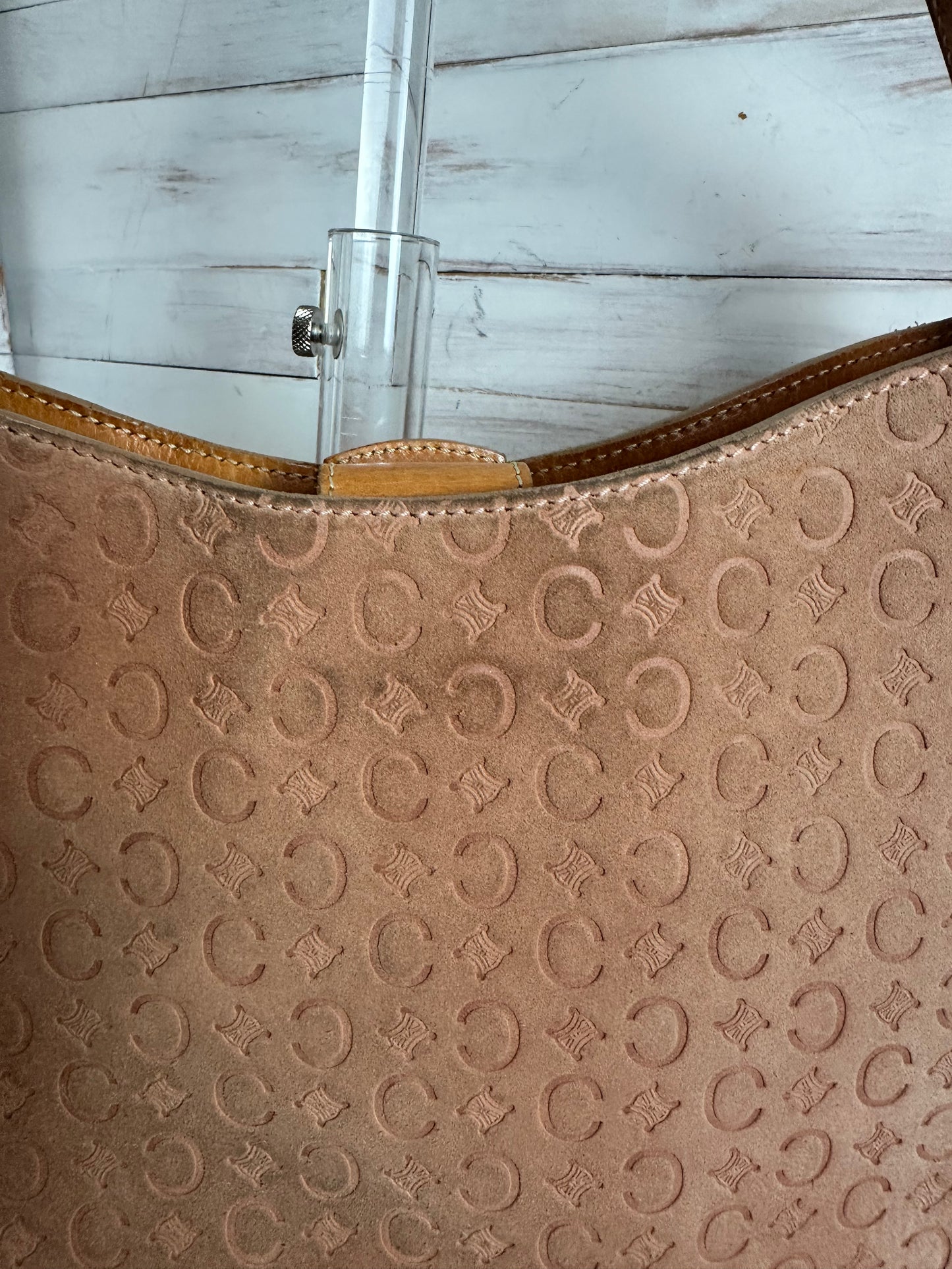 Celine Vintage Salmon Shoulder Bag