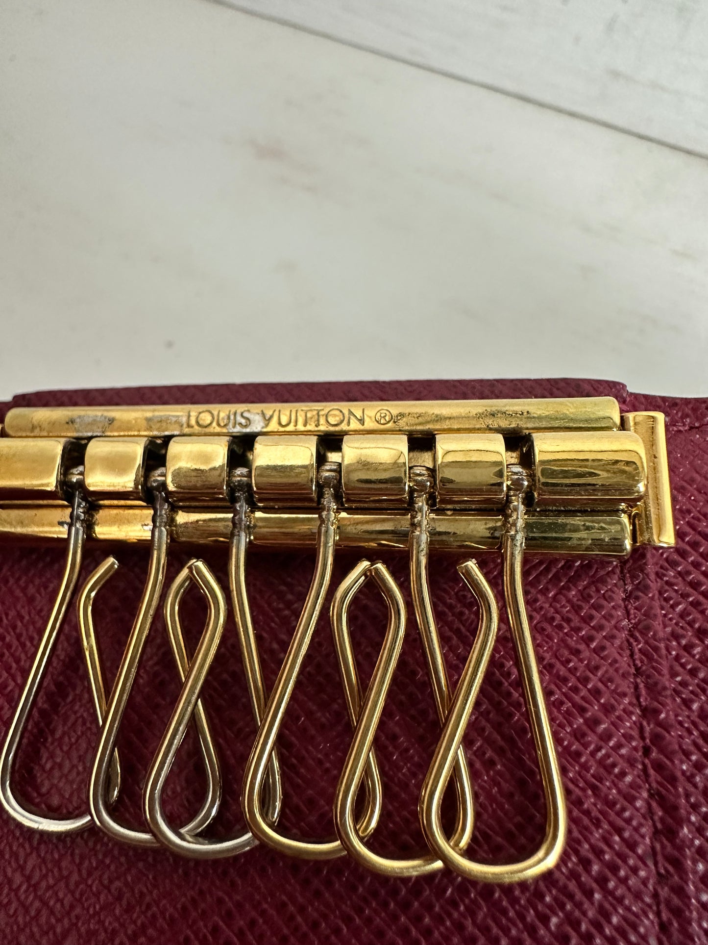 Louis Vuitton Monogram Multicles 6 key case Burgundy