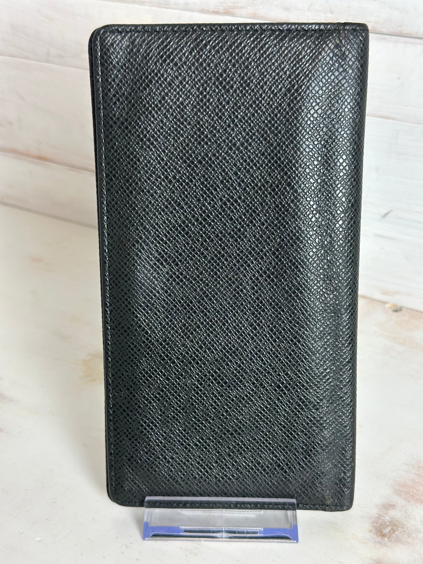Louis Vuitton Tiaga Black Leather Card Holder/Checkbook