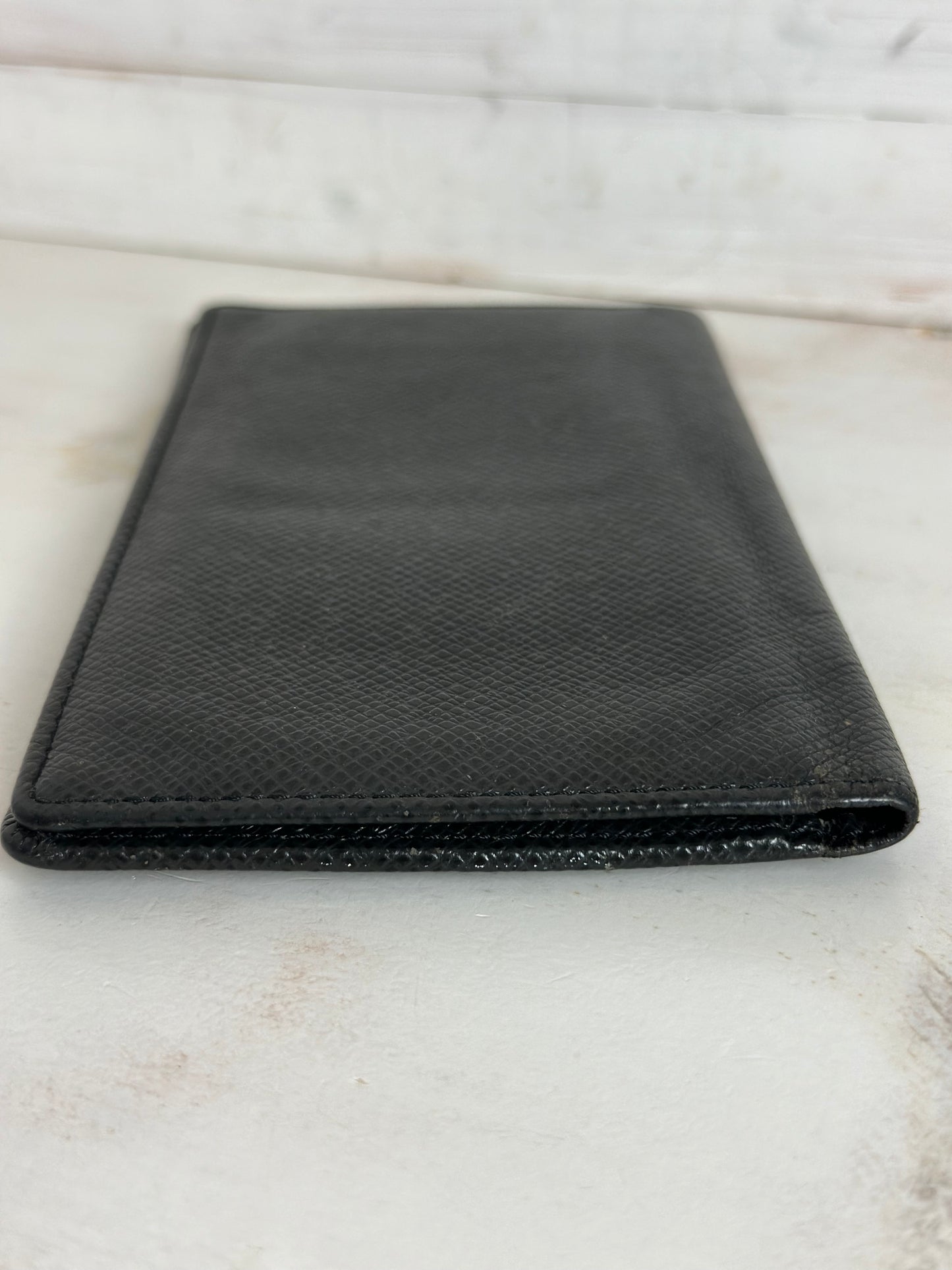 Louis Vuitton Tiaga Black Leather Card Holder/Checkbook