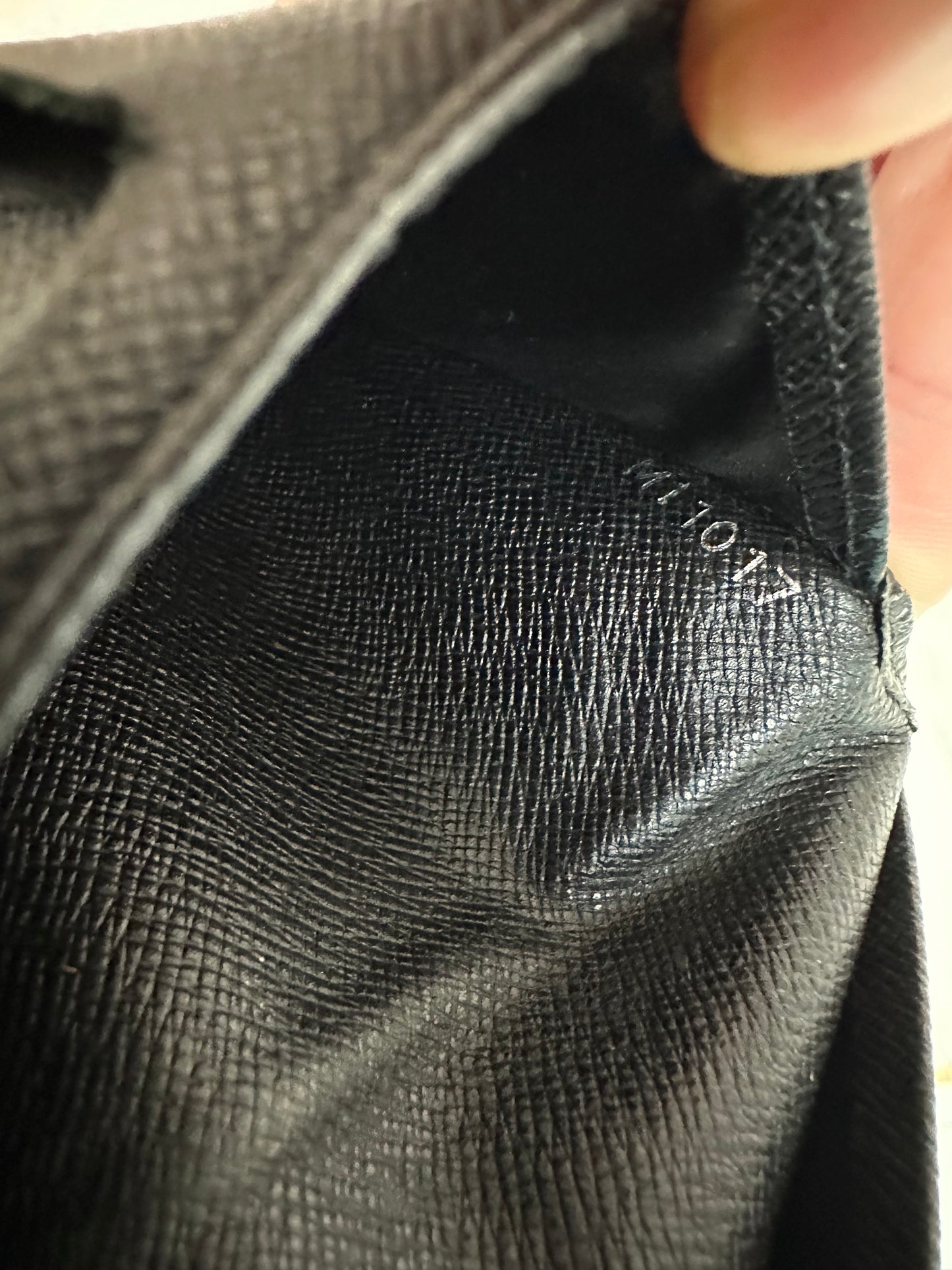 Louis Vuitton Tiaga Black Leather Card Holder/Checkbook