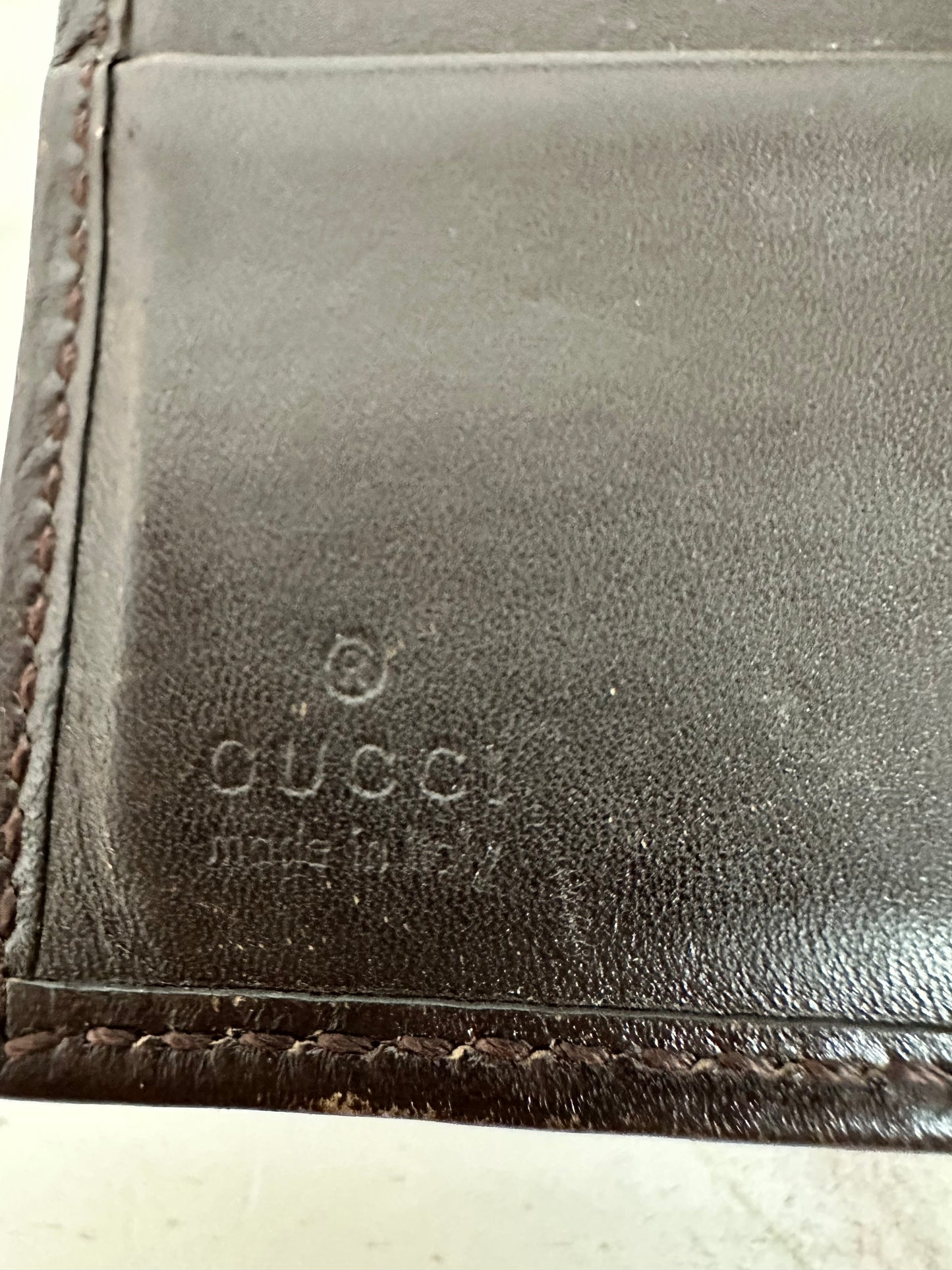 Gucci GG Canvas and Leather Bifold Wallet