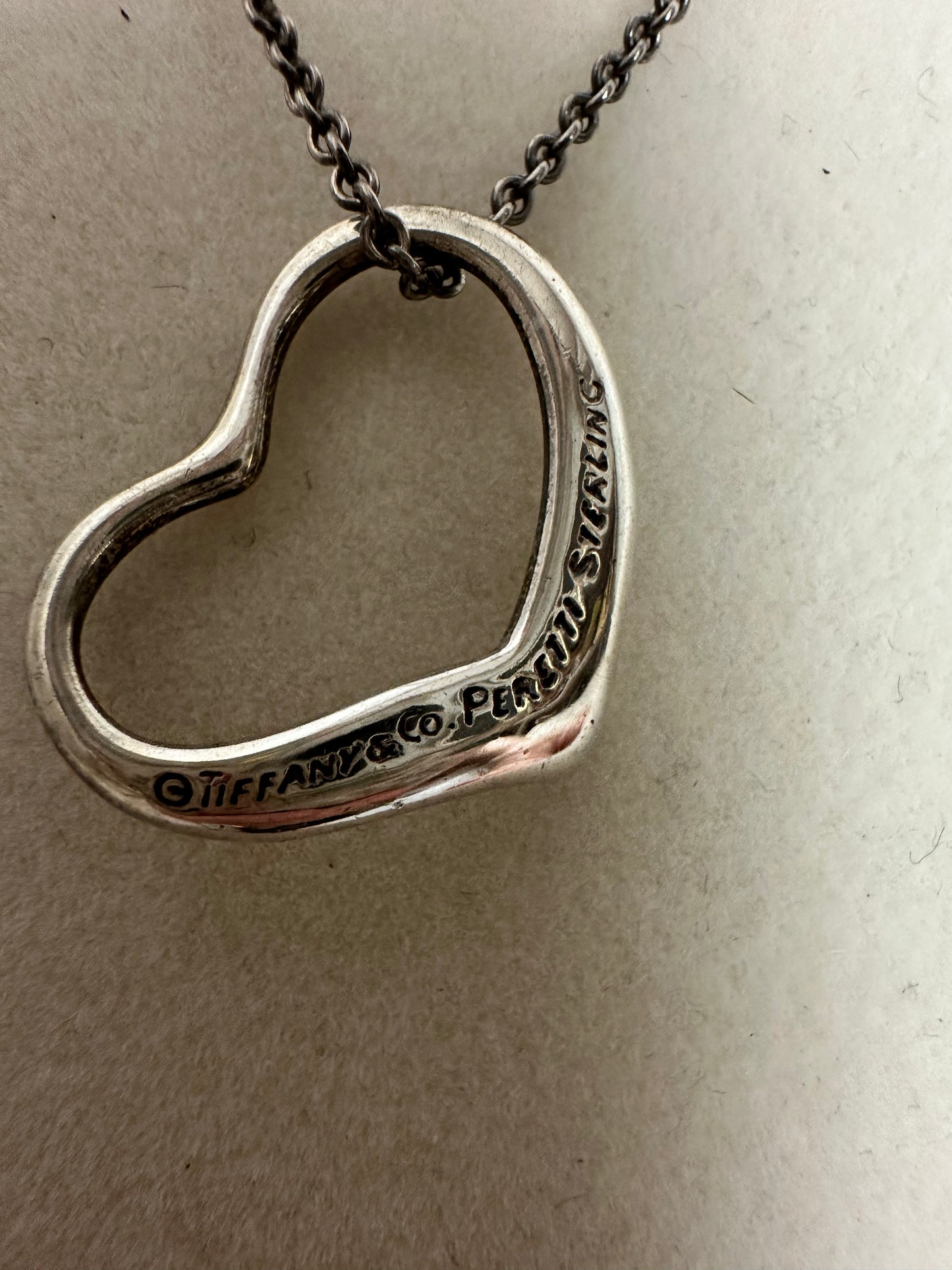 Tiffany & Co. Open Heart Elsa Peretti 925 Silver