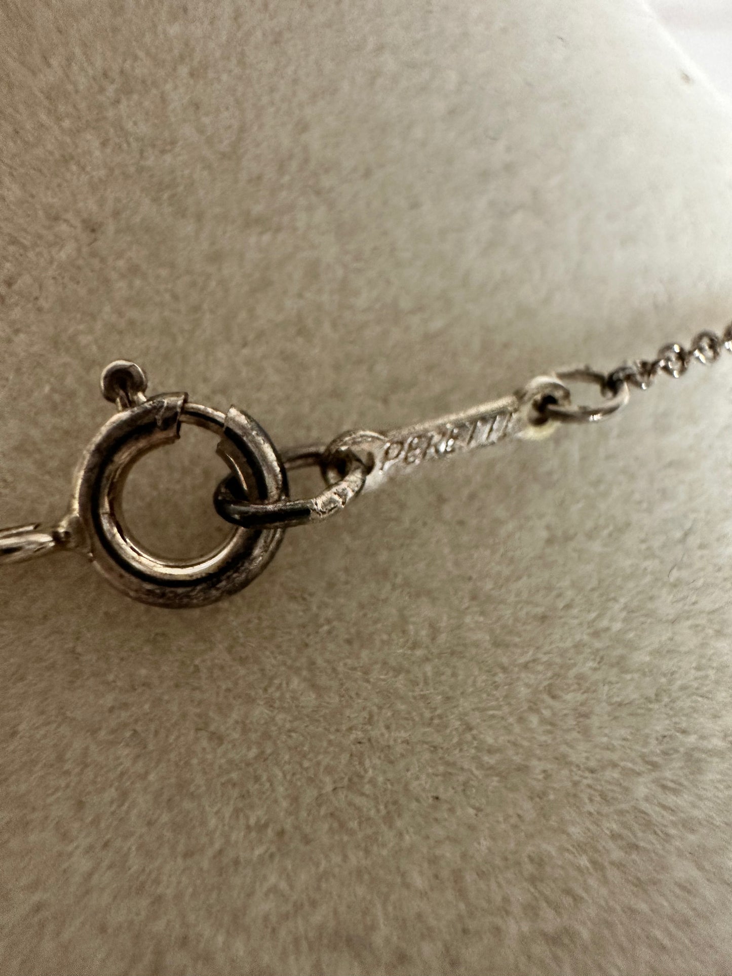 Tiffany & Co. Elsa Peretti 925 Sterling Silver Teardrop Necklace