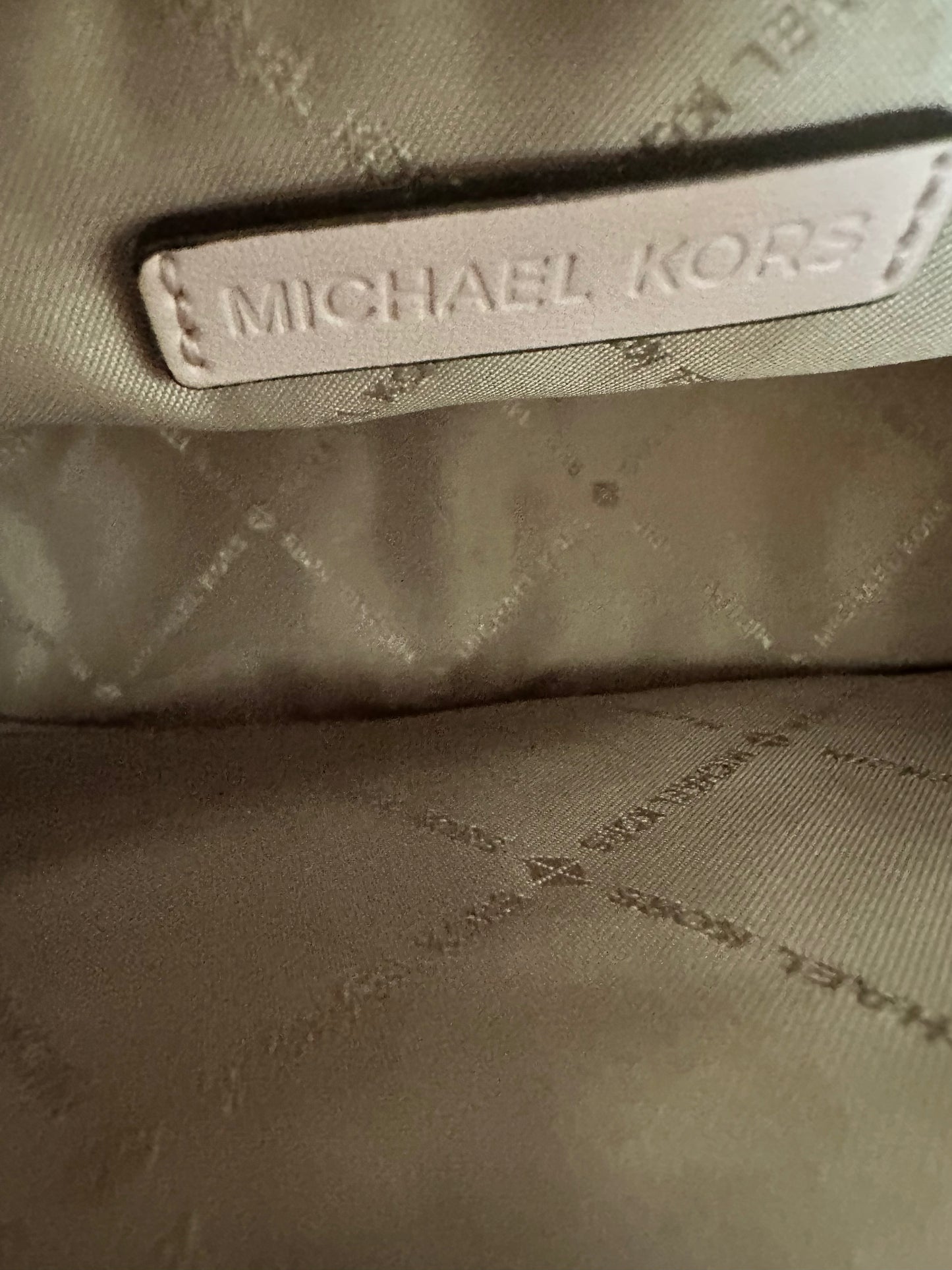 Michael Kors Kenly Crossbody Bag with Guitar Strap in Powder Blush