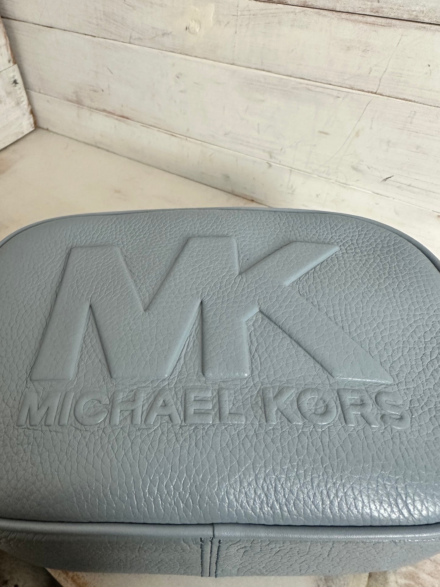 Michael Kors Jet Set Oval Baby Blue Crossbody