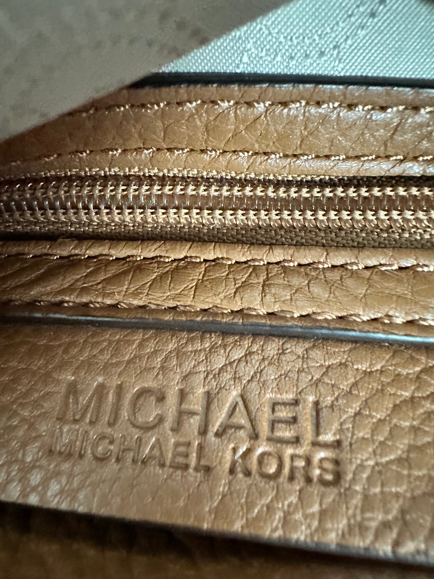 Michael Kors Bedford Flap Brown Pebbled Leather Crossbody