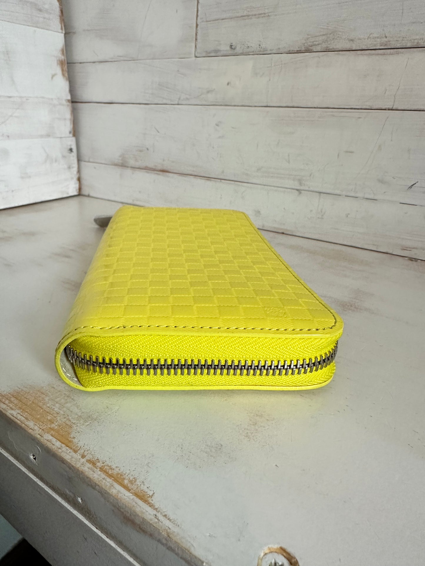Louis Vuitton Limited Edition Yellow Damier Facettes Zippy Wallet