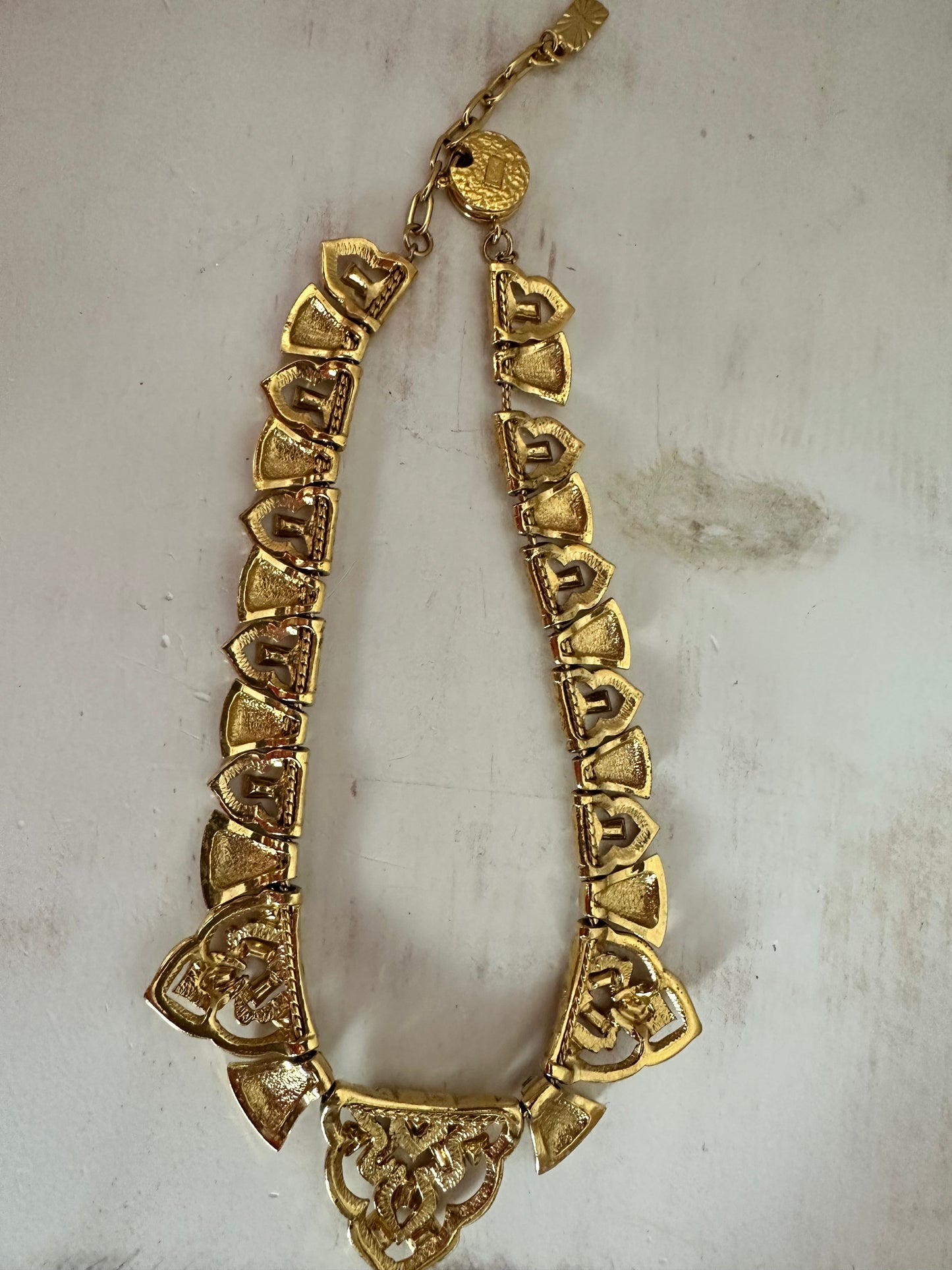 Yves Saint Laurent Vintage Art Deco Necklace/Choker with Rhinestones