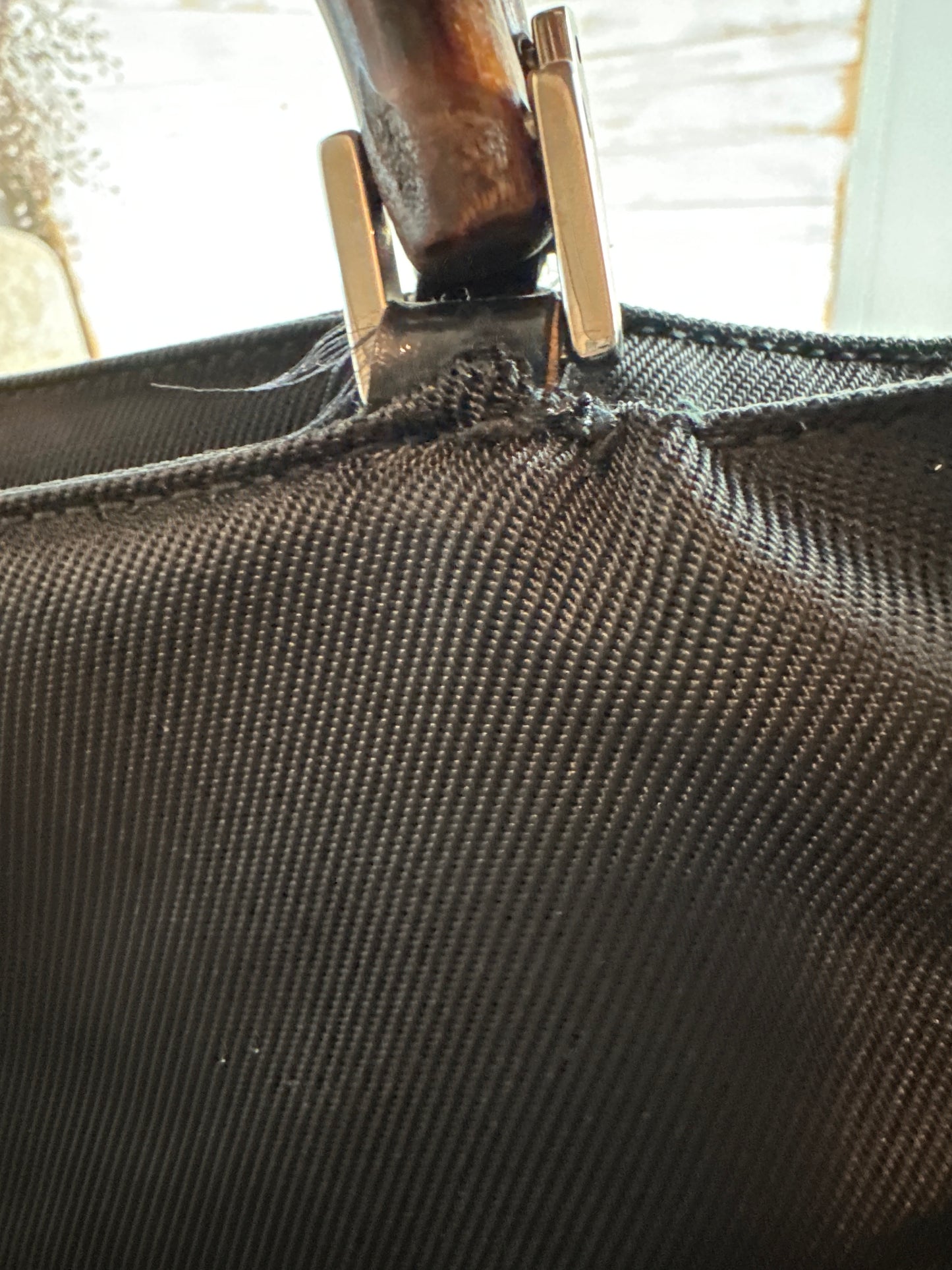 Gucci Black 2-Way Canvas Tote