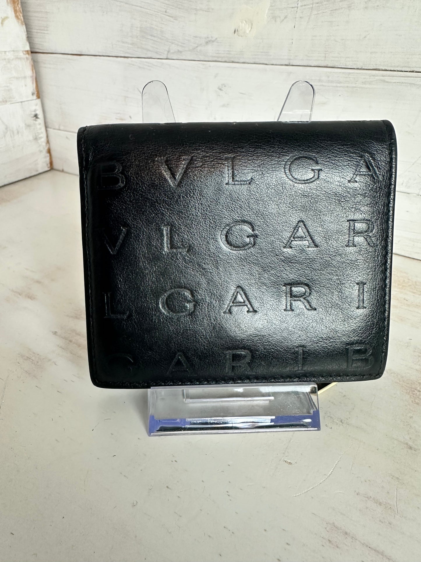 Bulgari Black Calfskin Bifold