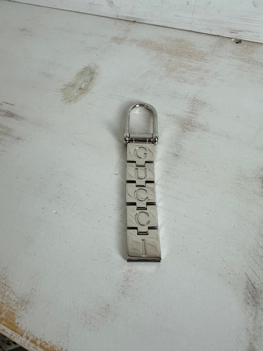 Gucci Silver Keychain/Bag Charm