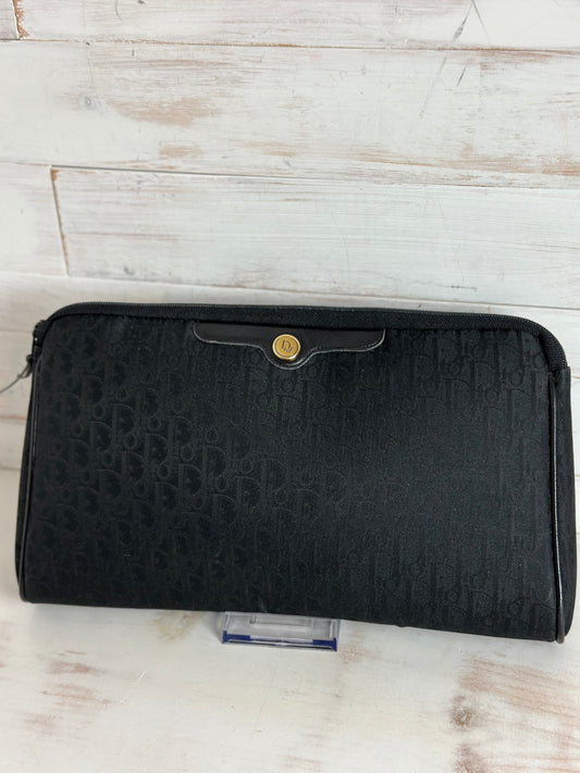 Christian Dior Oblique Trotter Second Bag/Clutch Black