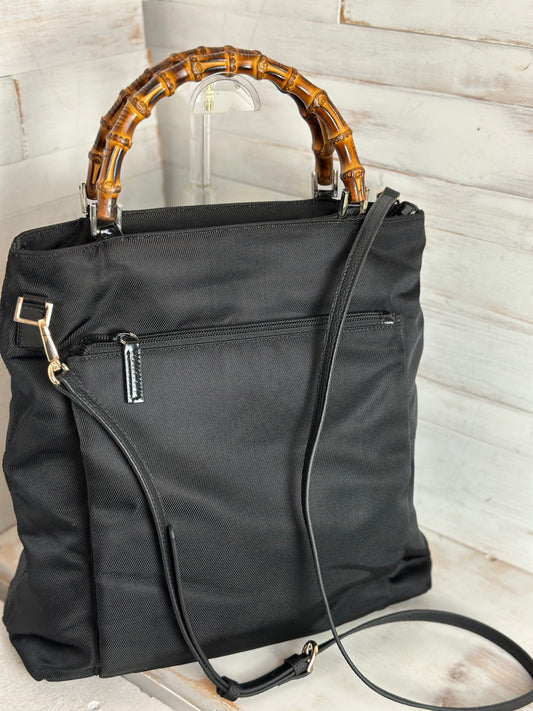 Gucci Black 2-Way Canvas Tote