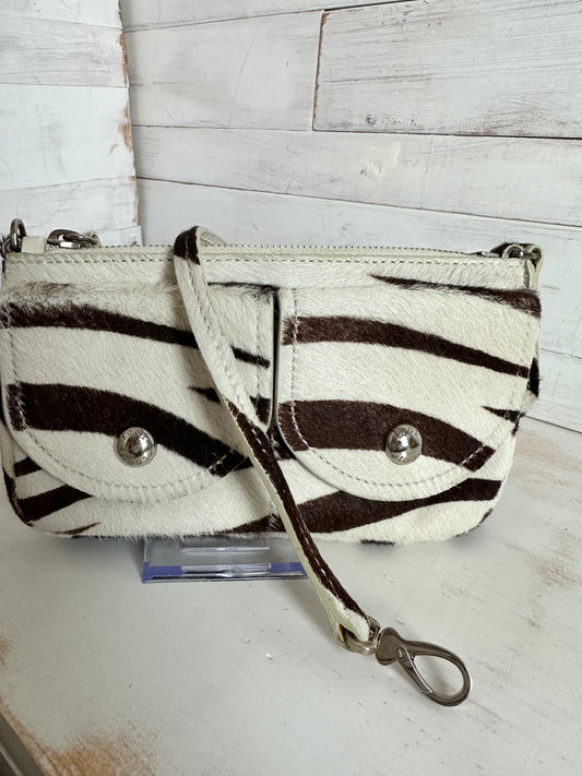 Rare Vintage Tod’s Pony Hair Zebra Shoulder Bag/Wristlet