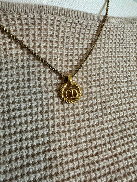 Christian Dior CD Necklace