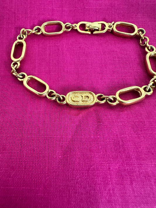 Christian Dior Oval Logo Bracelet