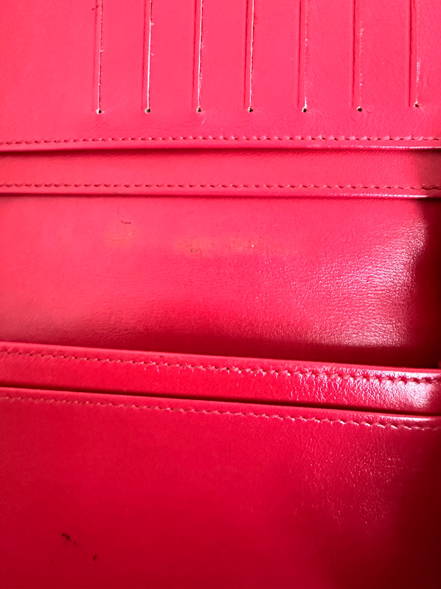Chanel Bicolor Matelasse Pink Lambskin Leather Long Wallet