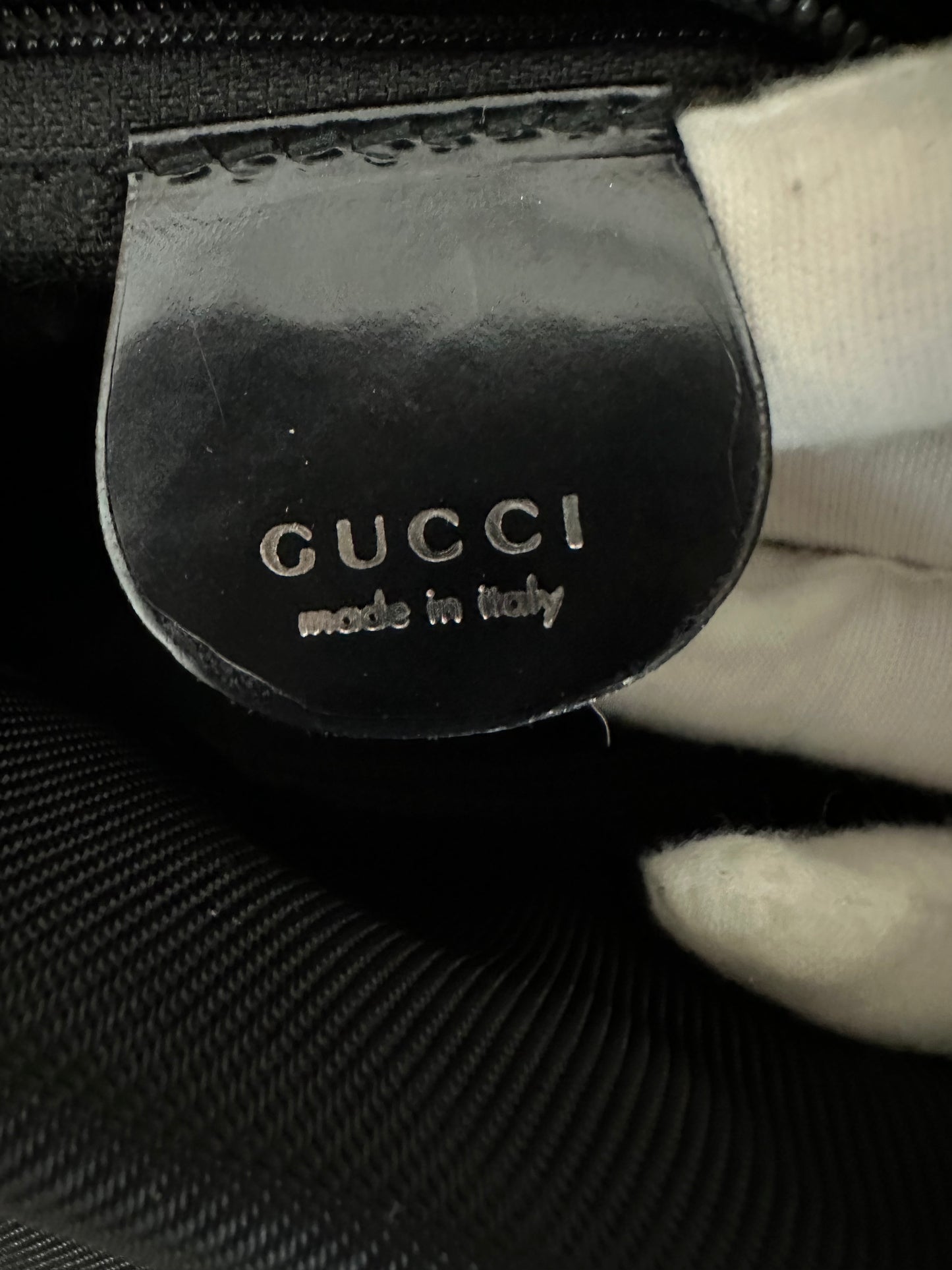 Gucci Black 2-Way Canvas Tote