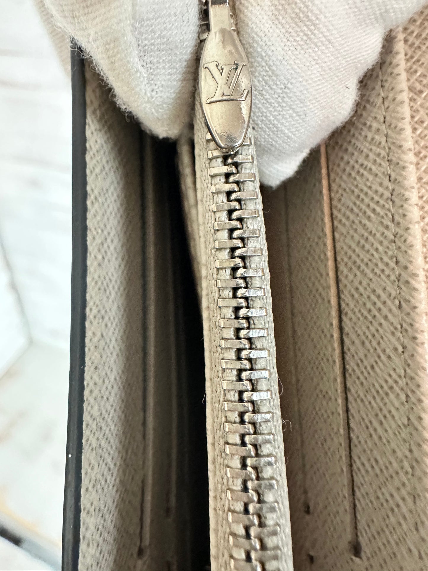 Louis Vuitton Denim Epi Twist Lock Sarah Wallet
